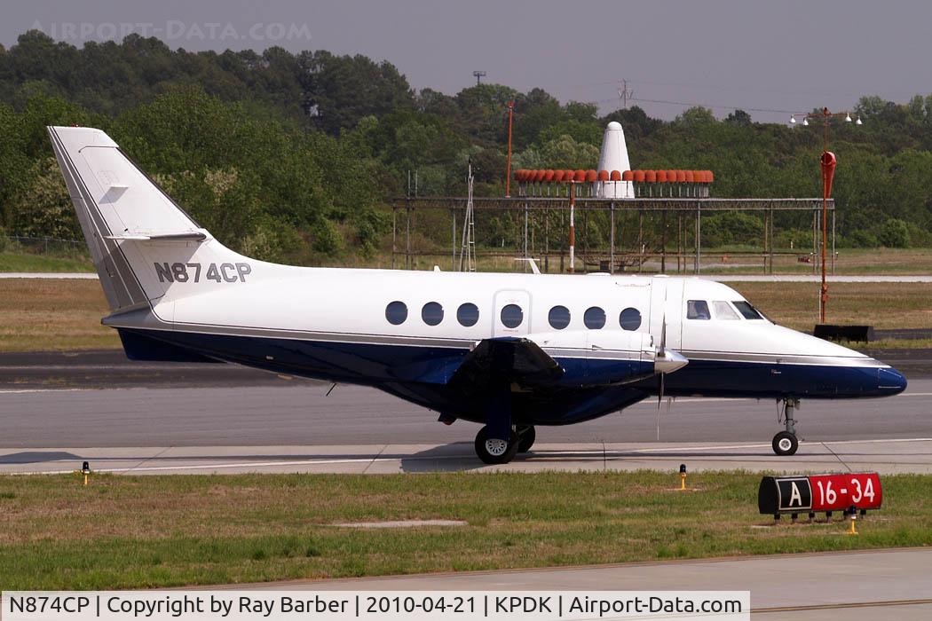N874CP, 1989 British Aerospace BAe-3201 Jetstream C/N 874, BAe Jetstream 3201 [874] Atlanta-Dekalb Peachtree~N  21/04/2010. Seen here.