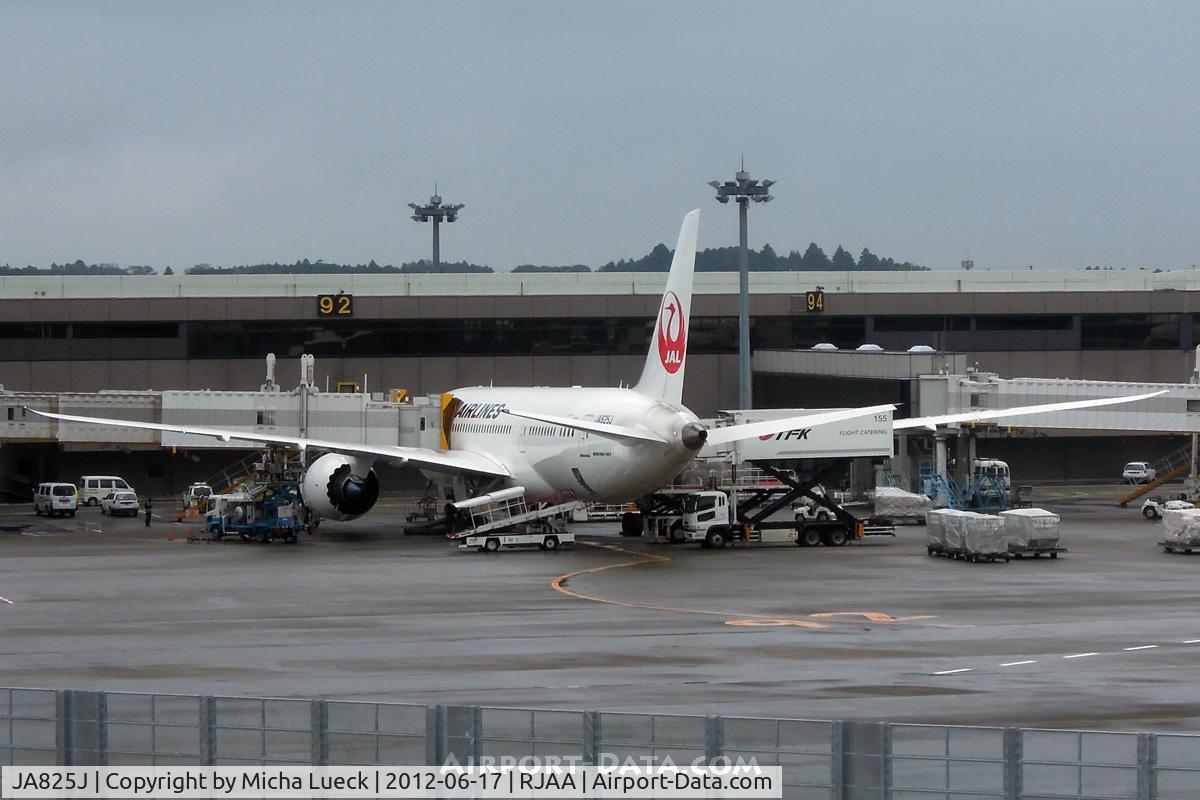 JA825J, 2012 Boeing 787-8 Dreamliner C/N 34835, At Narita