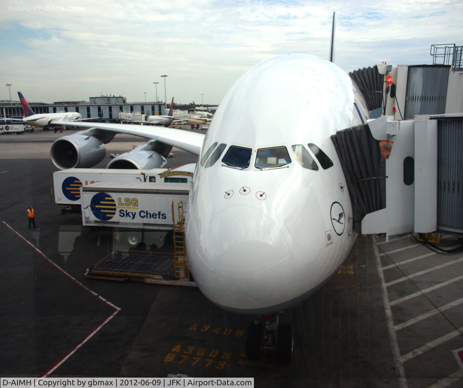 D-AIMH, 2010 Airbus A380-841 C/N 070, Took this photo before boarding that airplane for flight from New Your to Frankfurt
