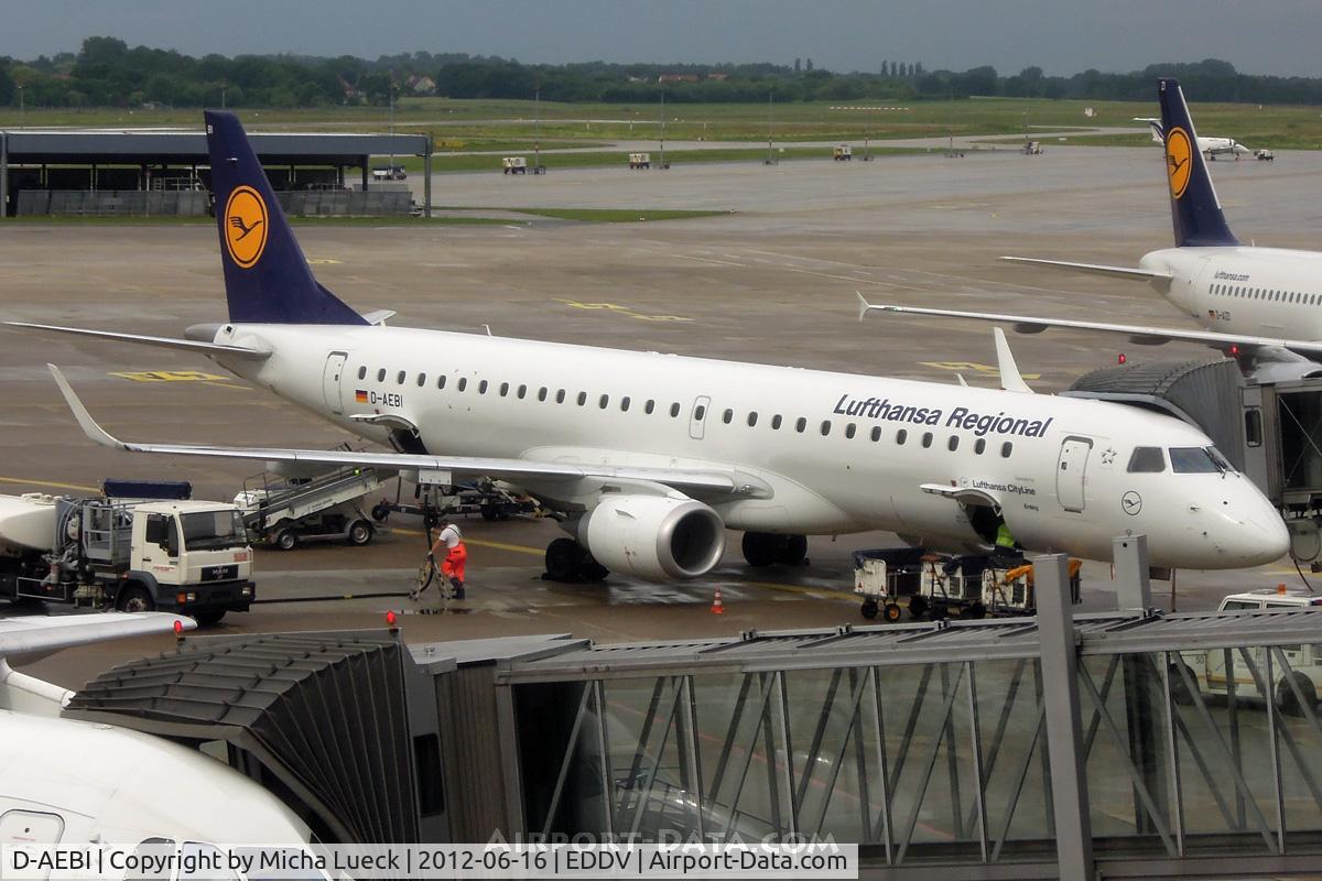 D-AEBI, 2011 Embraer 195LR (ERJ-190-200LR) C/N 19000464, At Hanover