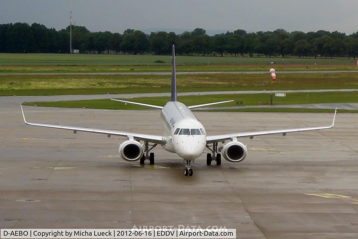 D-AEBO, 2012 Embraer 195LR (ERJ-190-200LR) C/N 19000542, At Hanover