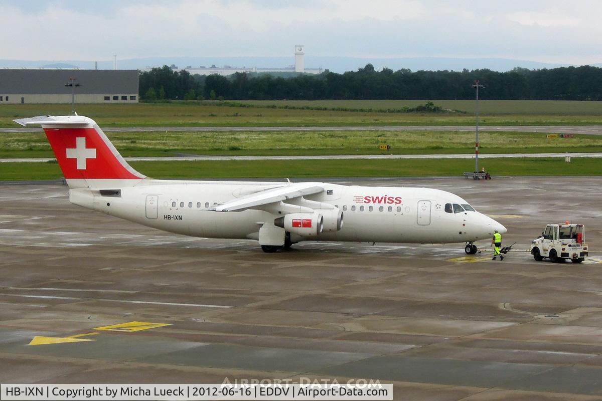 HB-IXN, 1996 British Aerospace Avro 146-RJ100 C/N E3286, At Hanover