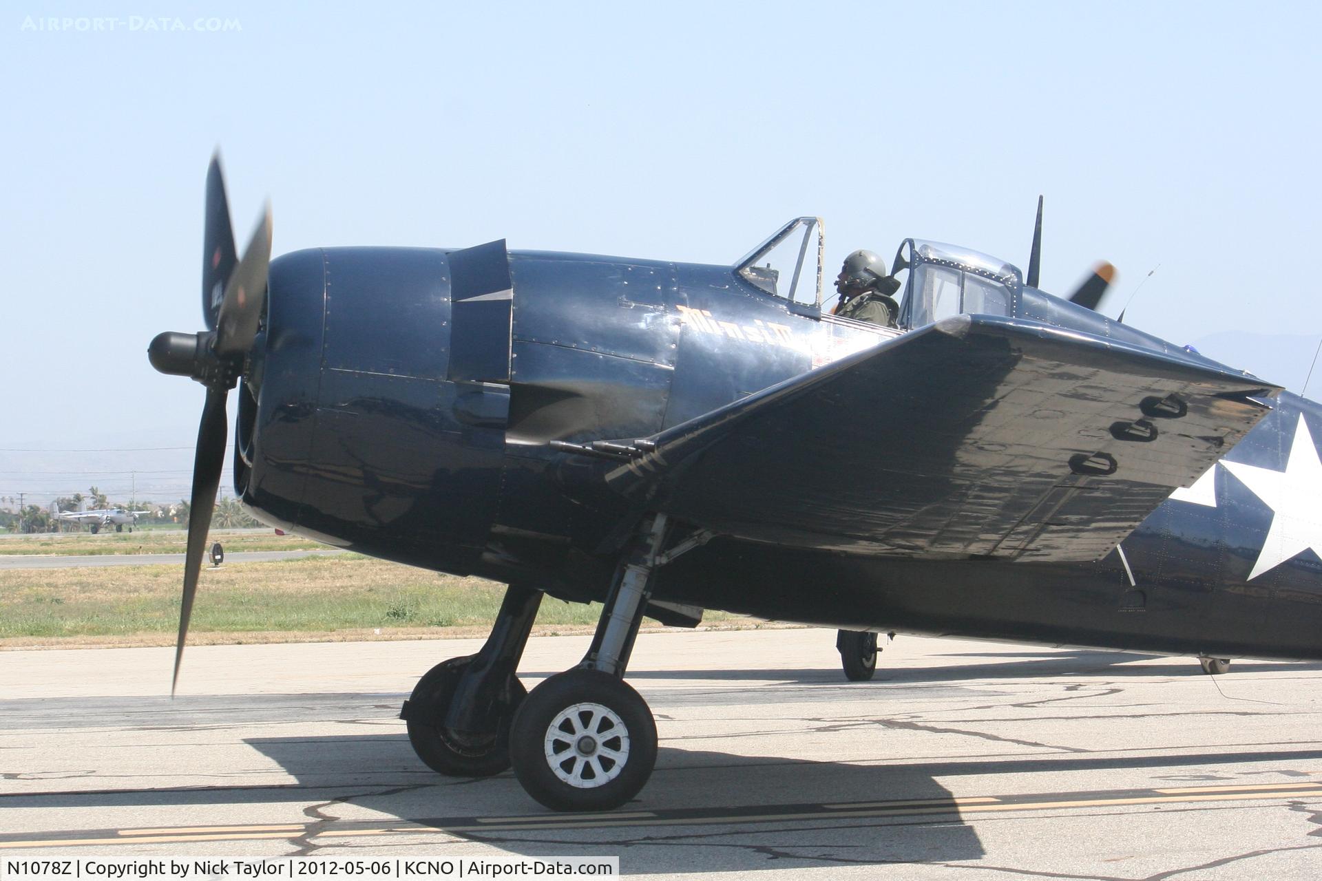 N1078Z, 1963 Grumman F6F-5 Hellcat C/N 27354801-66, Chino Air Show