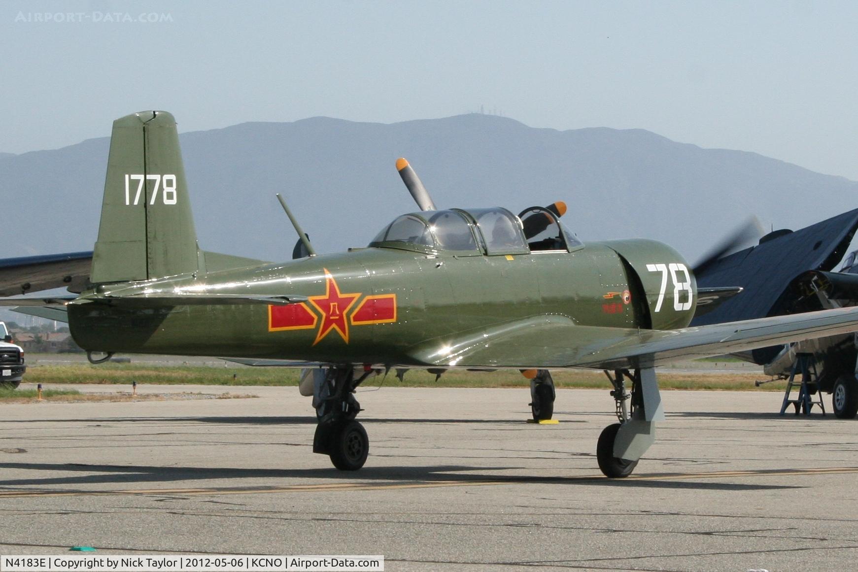 N4183E, 1966 Nanchang CJ-6A C/N 1832039, Departing