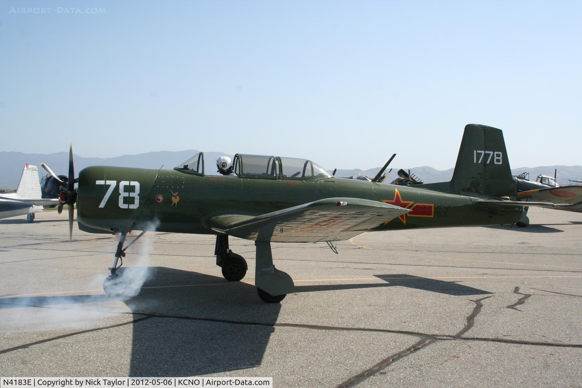 N4183E, 1966 Nanchang CJ-6A C/N 1832039, Starting up