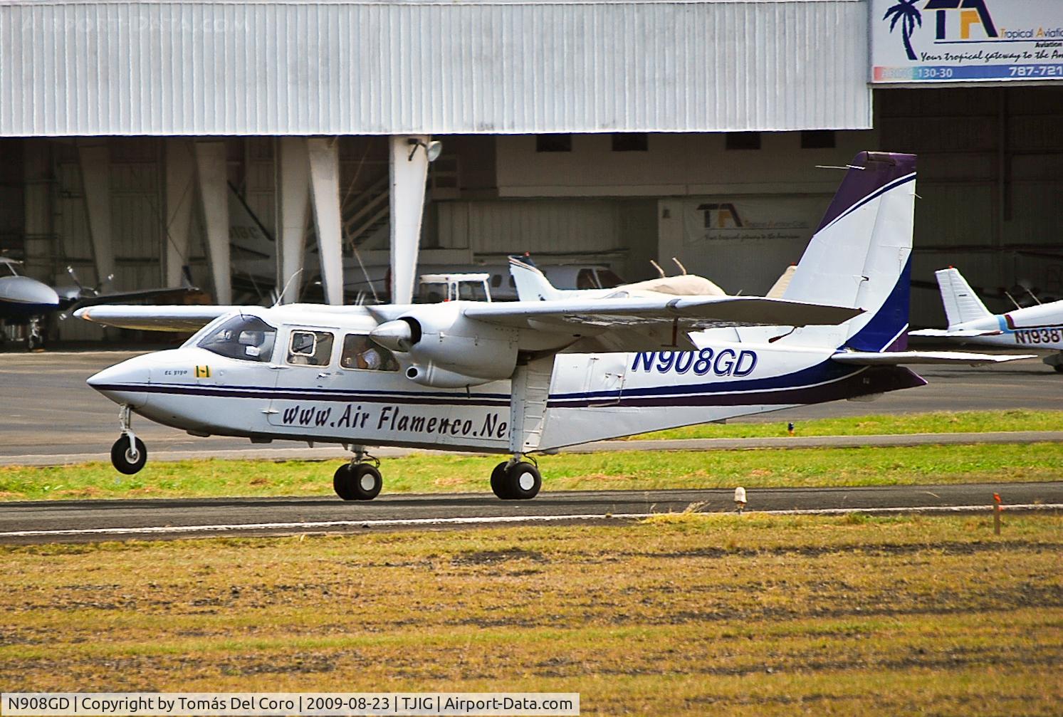 N908GD, 1988 Britten-Norman BN-2A-26 Islander C/N 2040, N908GD Air Flamenco 1988 Britten-norman BN2A-26 ISLANDER C/N 2040

San Juan - Fernando Luis Ribas Dominicci (Isla Grande) (SIG / TJIG)
Puerto Rico, 2009
Photo: Tomás Del Coro