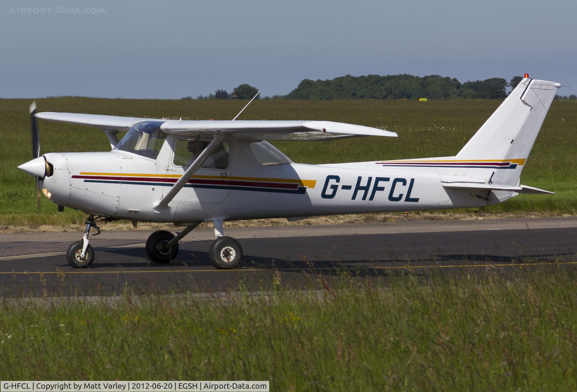 G-HFCL, 1979 Reims F152 C/N 1663, Arriving at SaxonAir.