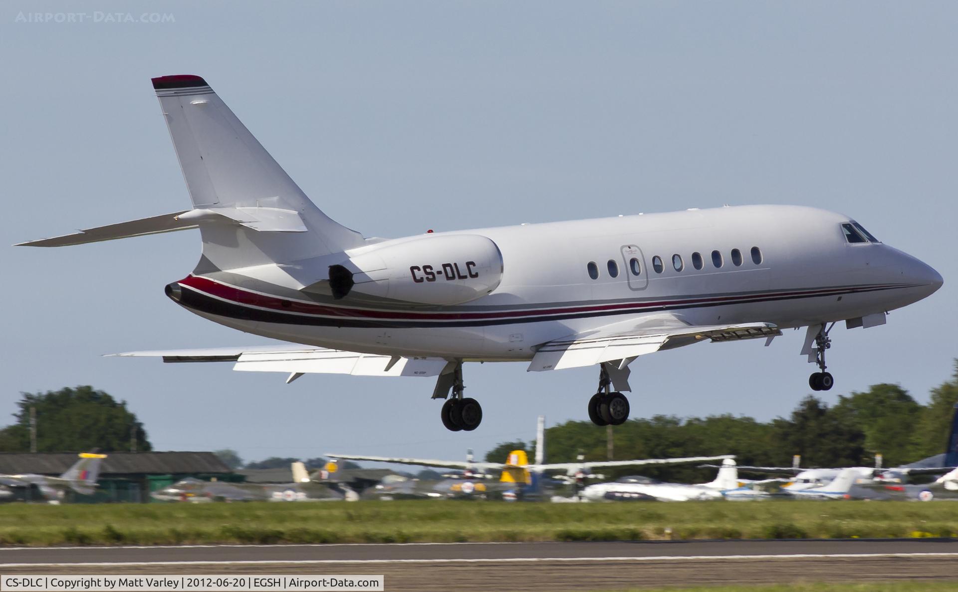 CS-DLC, 2006 Dassault Falcon 2000EX C/N 98, Arriving at EGSH.