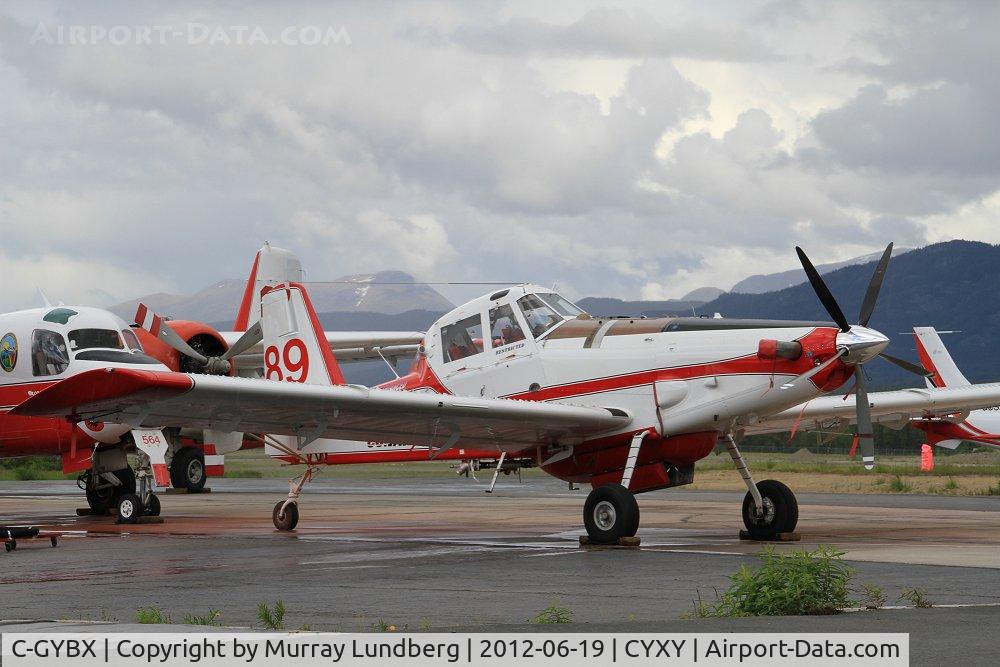 C-GYBX, 2011 Air Tractor AT-802F Fire Boss C/N 802-0416, On the Yukon Fire Services ramp at Whitehorse, Yukon.