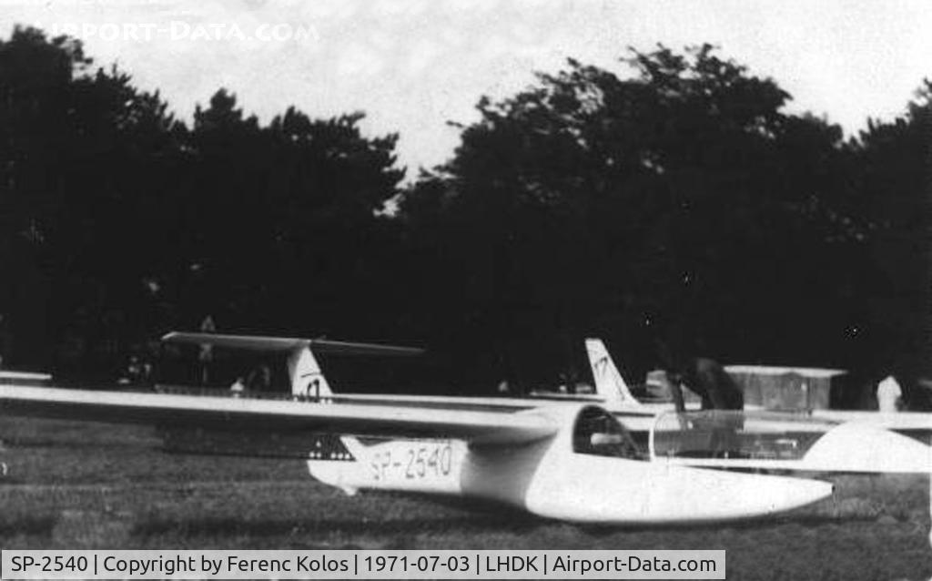 SP-2540, PZL-Bielsko SZD-39 Cobra-17 C/N W-477, Dunakeszi
