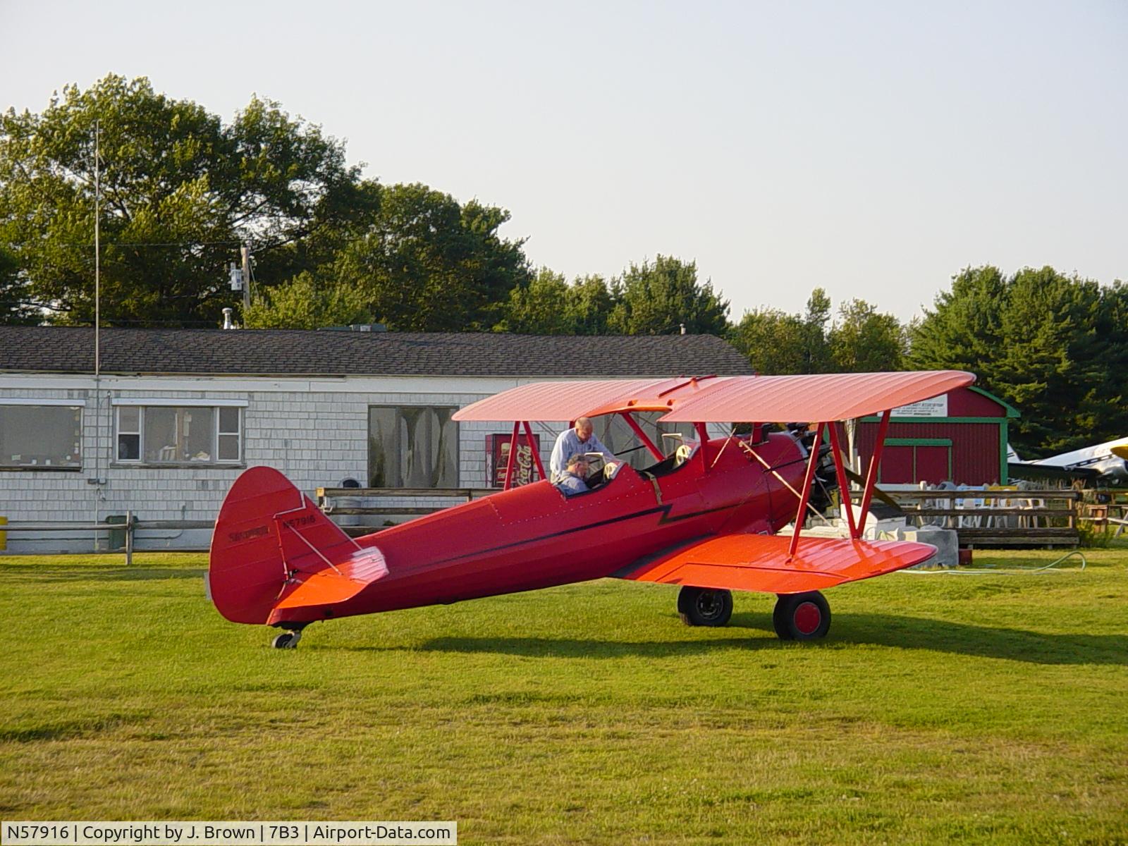N57916, 1943 Boeing A75N1(PT17) C/N 75-4522, Stearman Flying