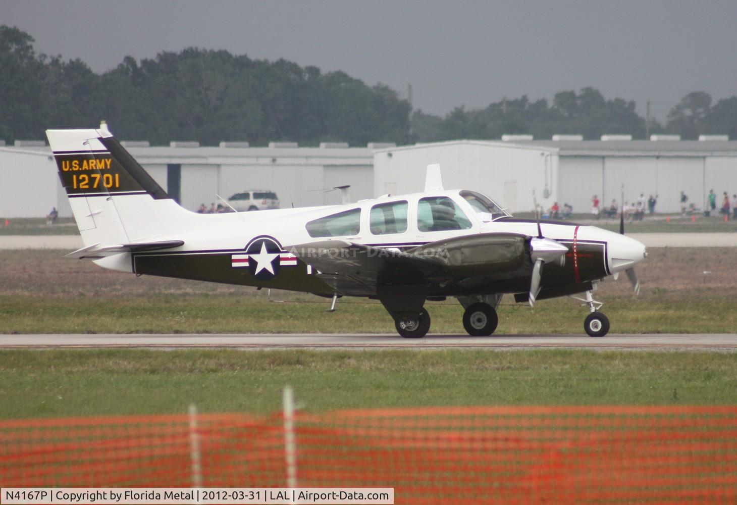 N4167P, 1965 Beech B-55 Baron (T-42A) C/N TF-23, T-42A Cochise