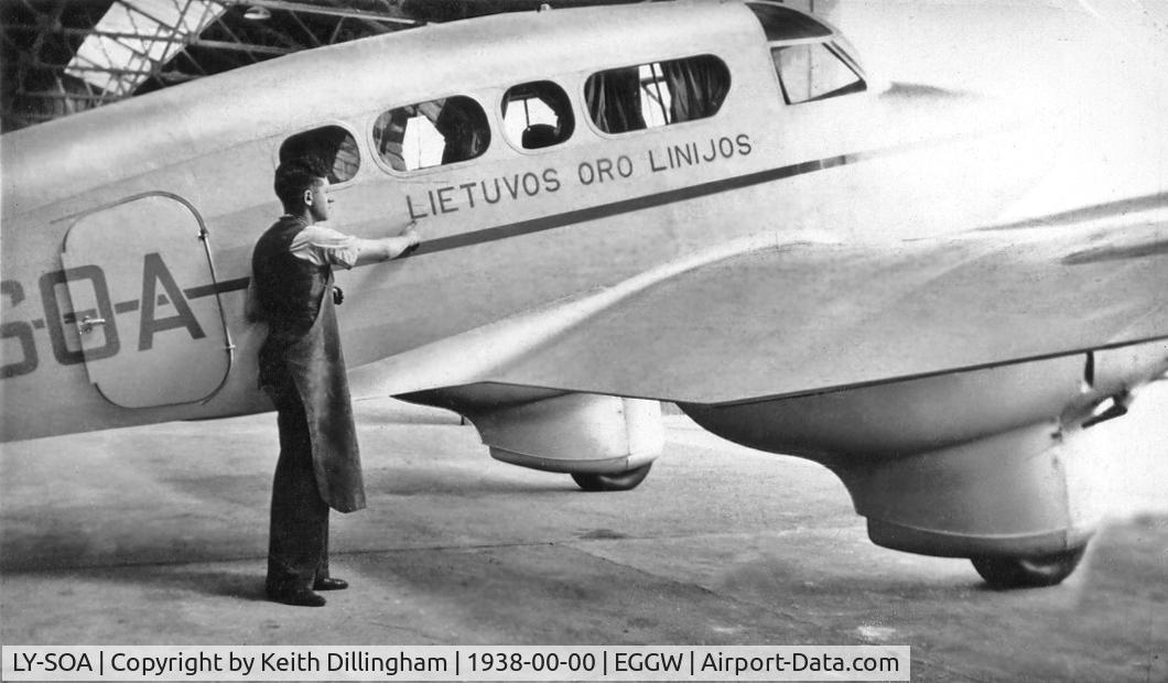 LY-SOA, 1948 Percival P-16 Q-6 Petrel C/N Q.28, Seen in the Finishing Shop at Percival Aircraft at Luton Airport before delivery to Lithuanian Airlines.