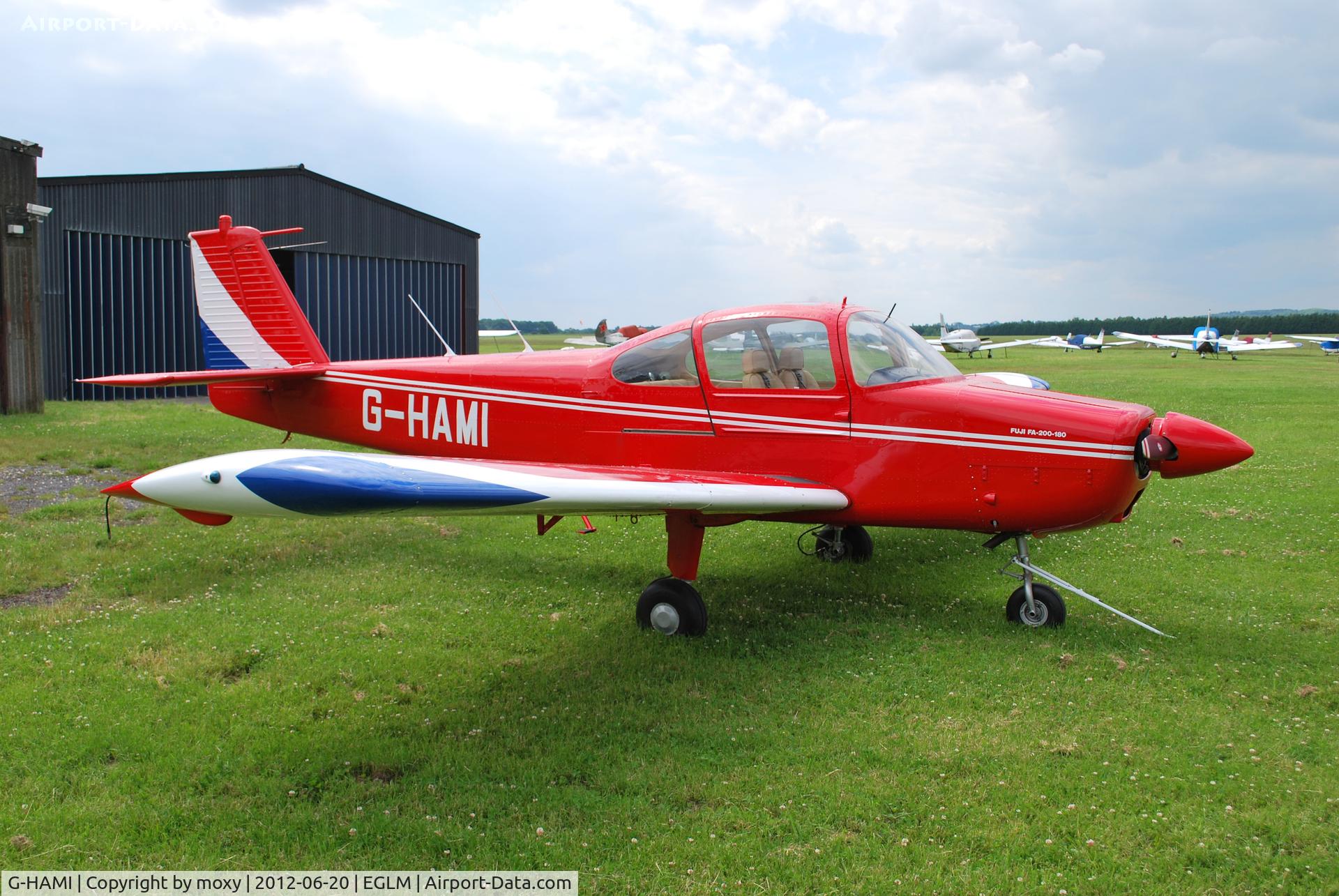 G-HAMI, 1973 Fuji FA-200-180 Aero Subaru C/N 188, Fuji FA-200-180 at White Waltham now in a smarter colour scheme.