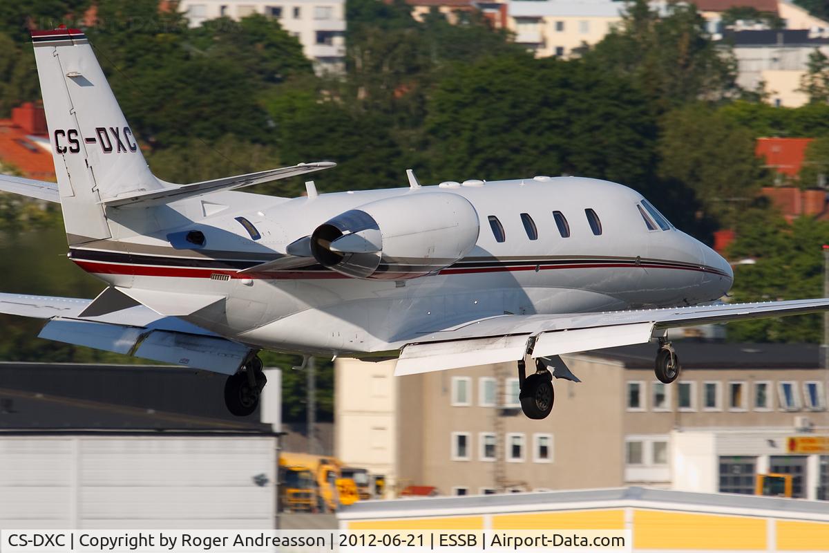 CS-DXC, 2005 Cessna 560XL C/N 560-5559, Landing runway 12