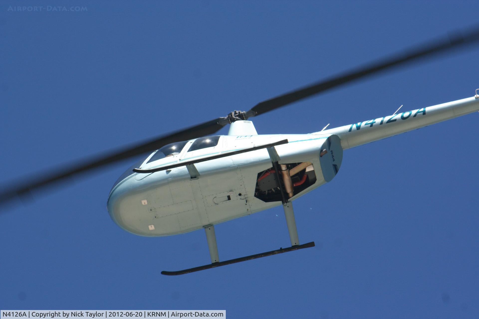 N4126A, 2008 Robinson R44 II C/N 12096, Landing at Ramona
