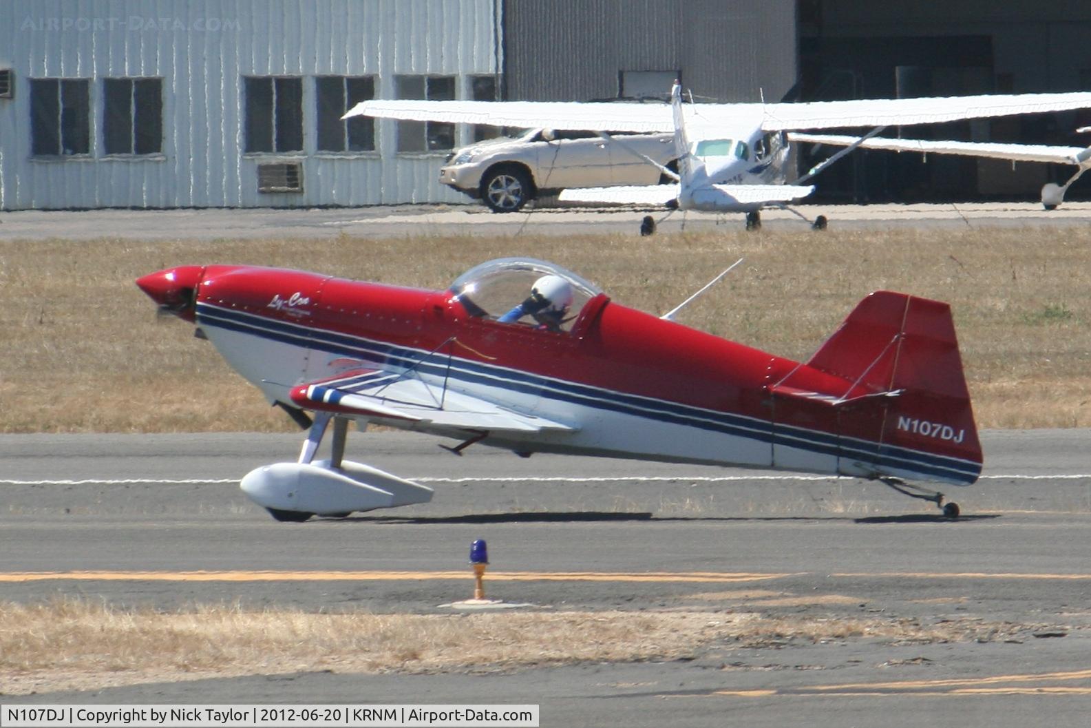 N107DJ, 1996 Rihn DR-107 One Design C/N 94-001, This bird gave an impressive takeoff