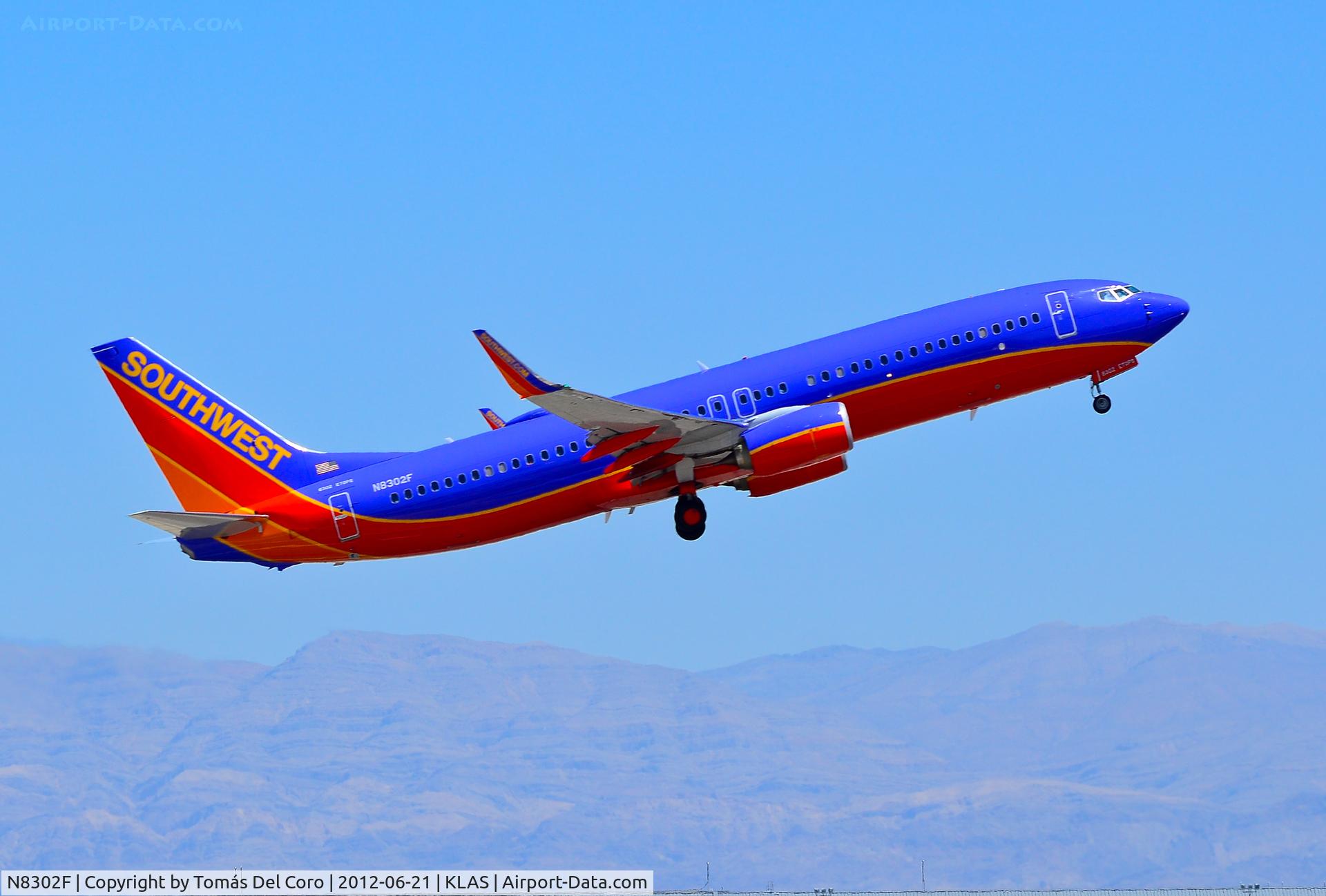 N8302F, 2012 Boeing 737-8H4 C/N 36680, N8302F Southwest Airlines Boeing 737-8H4 C/N 36680

- Las Vegas - McCarran International (LAS / KLAS)
USA - Nevada, June 21, 2012
Photo: Tomás Del Coro