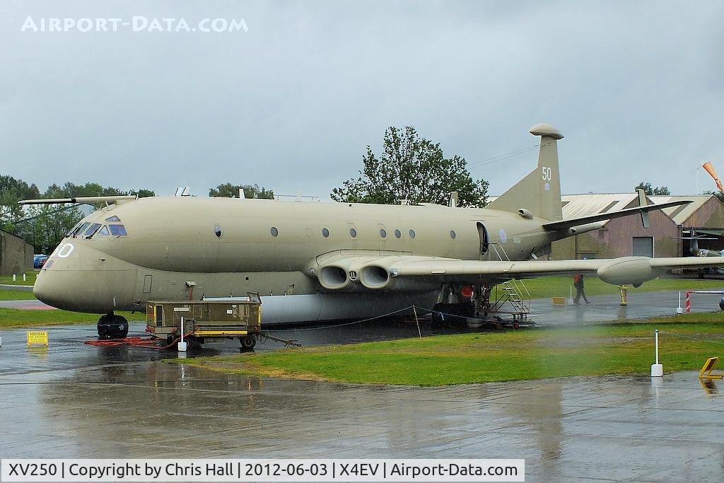 XV250, Hawker Siddeley Nimrod MR.2 C/N 8025, After retiring from RAF Kinloss, Nimrod XV250 arrived at the Yorkshire Air Museum on 13th April 2010