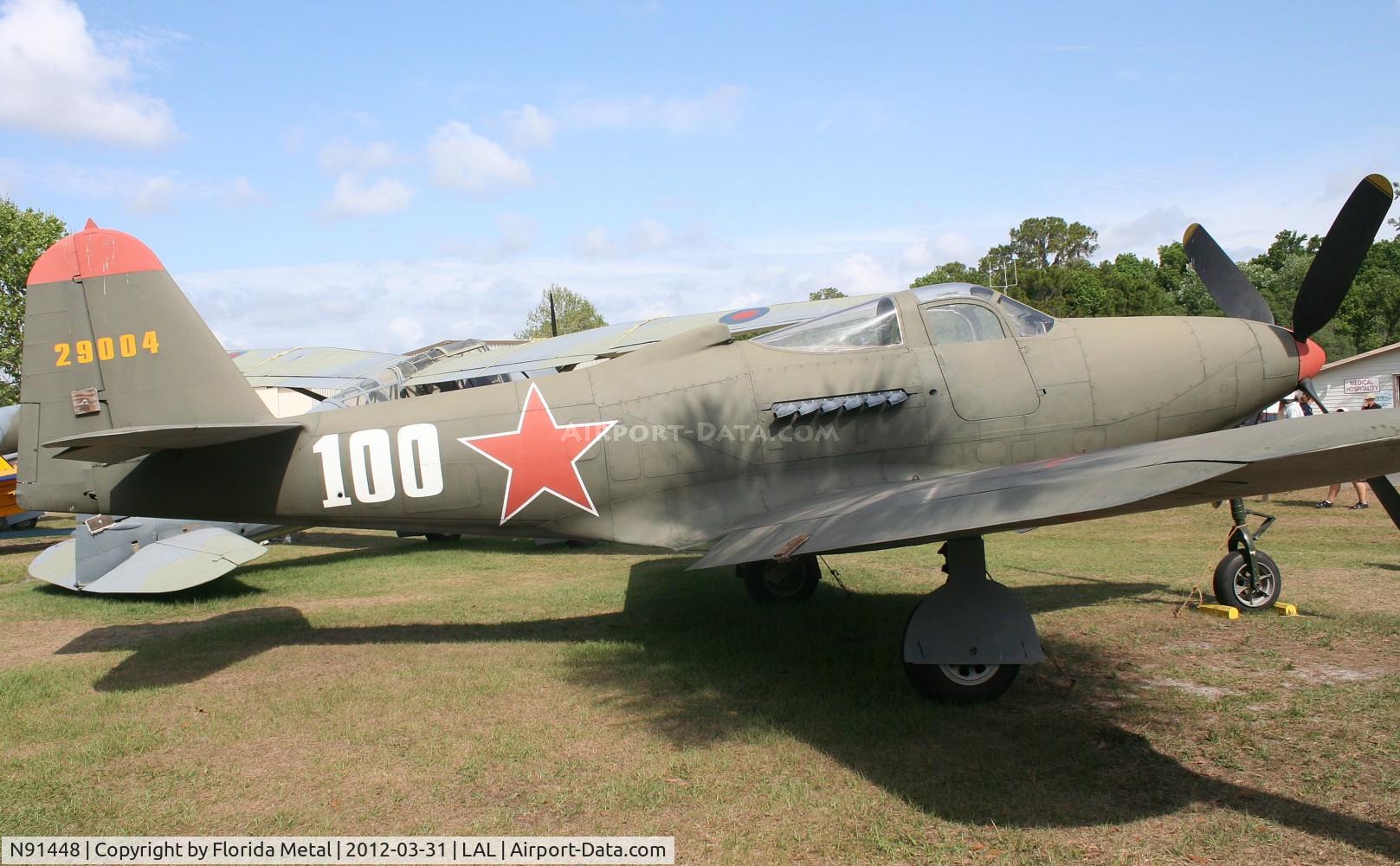 N91448, 1944 Bell P-63C Kingcobra C/N 33-766, P-63C in Soviet colors