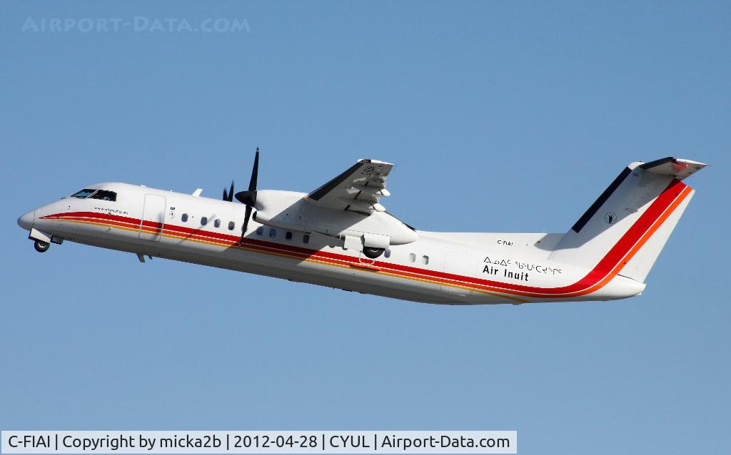C-FIAI, 1997 De Havilland Canada DHC-8-314Q Dash 8 C/N 485, Take off in 24L