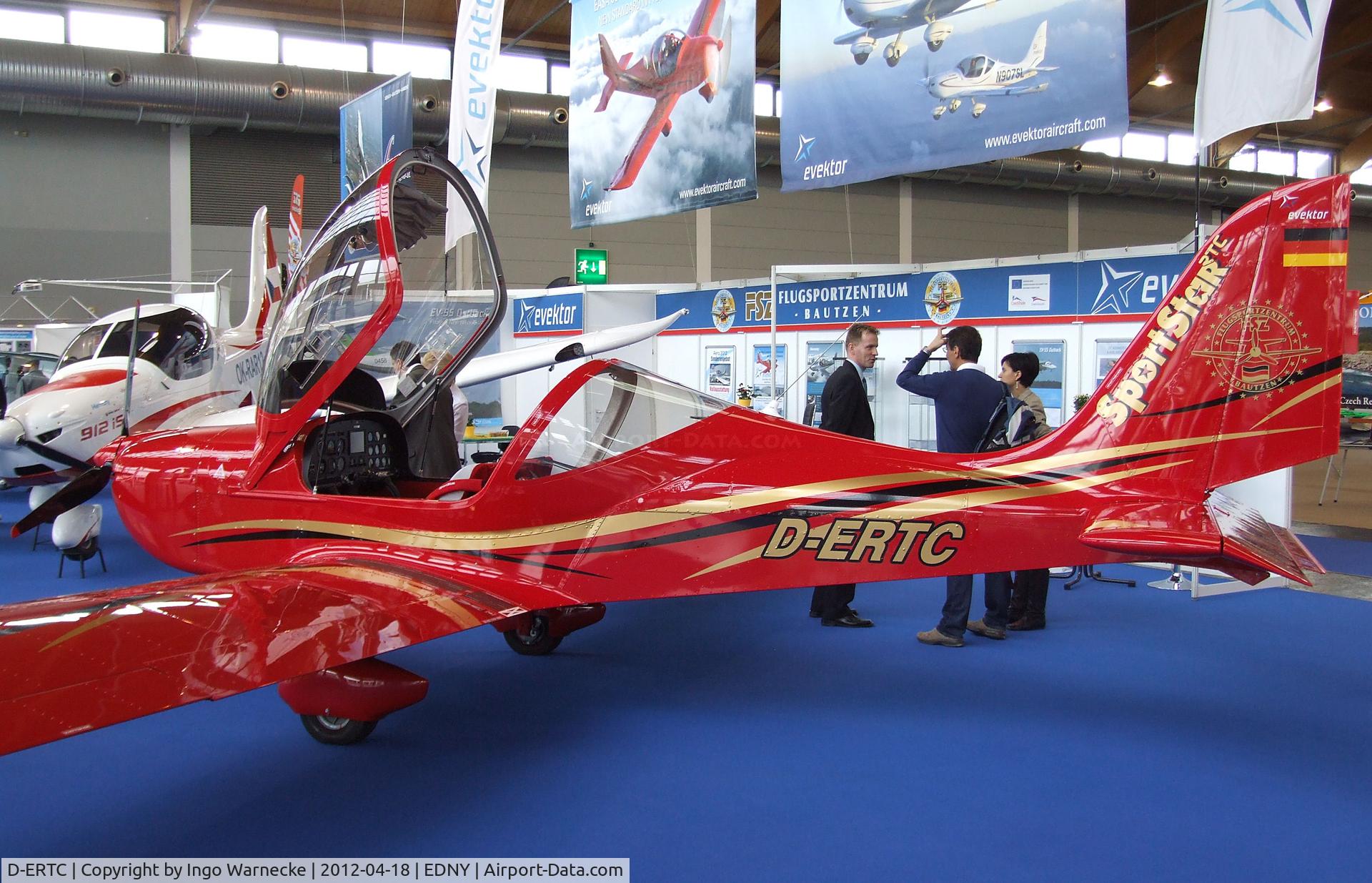 D-ERTC, Evektor-Aerotechnik Sportstar RTC C/N Not found D-ERTC, Evektor EV-97 Sportstar RTC at the AERO 2012, Friedrichshafen