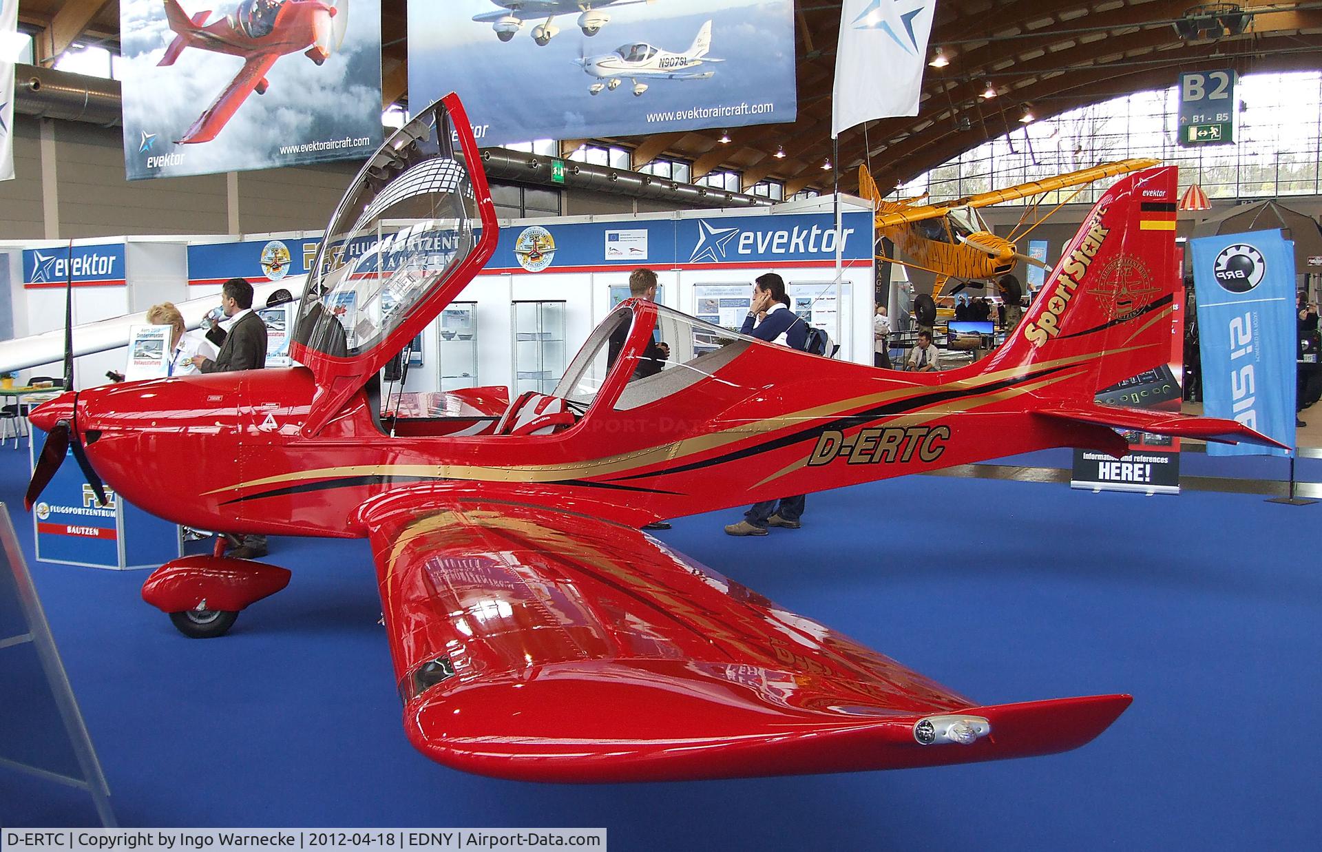 D-ERTC, Evektor-Aerotechnik Sportstar RTC C/N Not found D-ERTC, Evektor EV-97 Sportstar RTC at the AERO 2012, Friedrichshafen