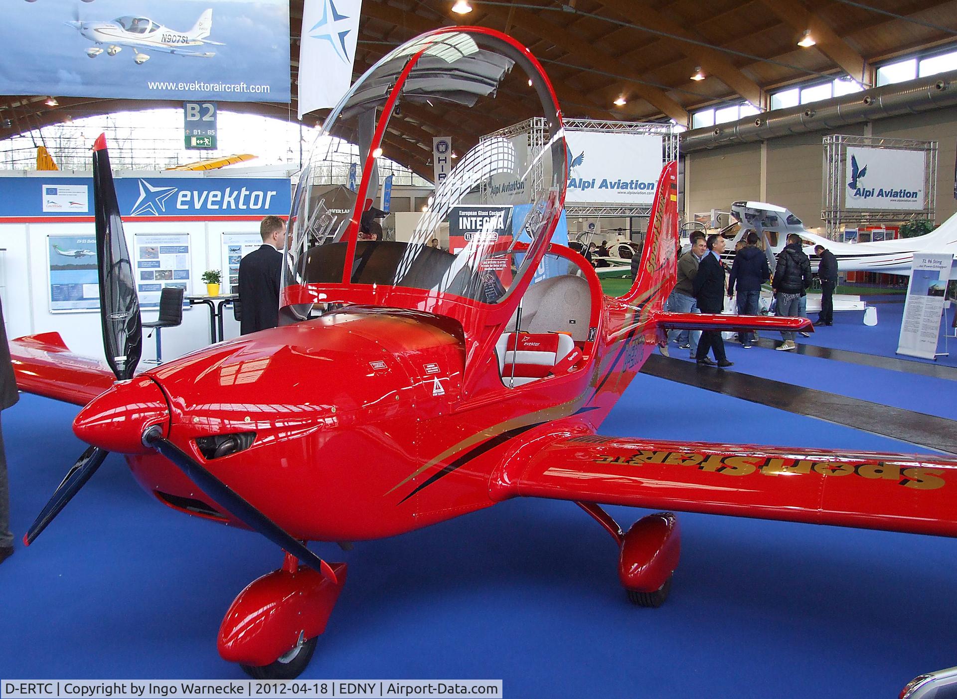 D-ERTC, Evektor-Aerotechnik Sportstar RTC C/N Not found D-ERTC, Evektor EV-97 Sportstar RTC at the AERO 2012, Friedrichshafen