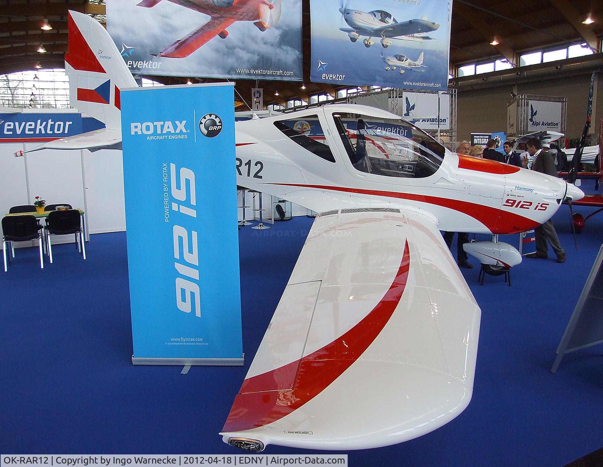 OK-RAR12, Evektor-Aerotechnik Harmony LSA C/N Not found OK-RAR12, Evektor Harmony LSA at the AERO 2012, Friedrichshafen