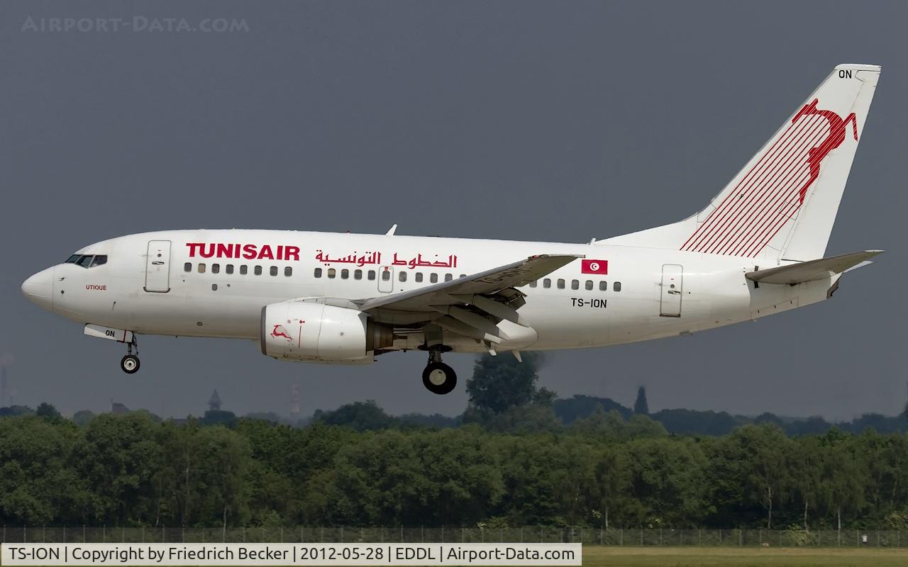 TS-ION, 2000 Boeing 737-6H3 C/N 29499, on final RW23L