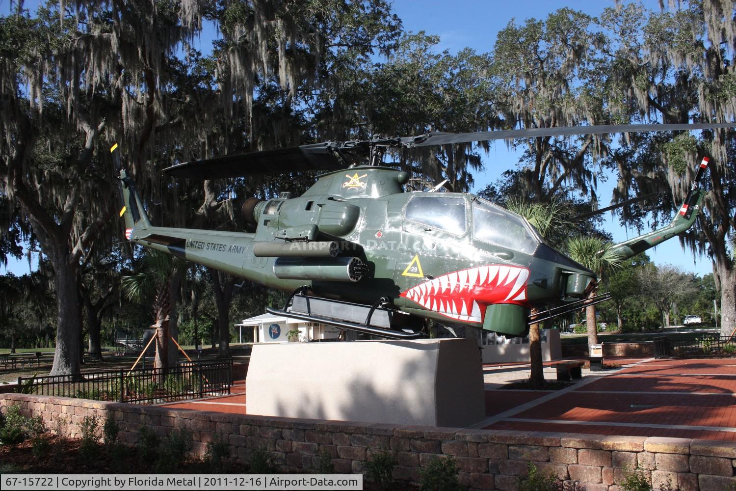 67-15722, 1967 Bell AH-1F Cobra C/N 20386, AH-1F at Veterans Park in Tampa