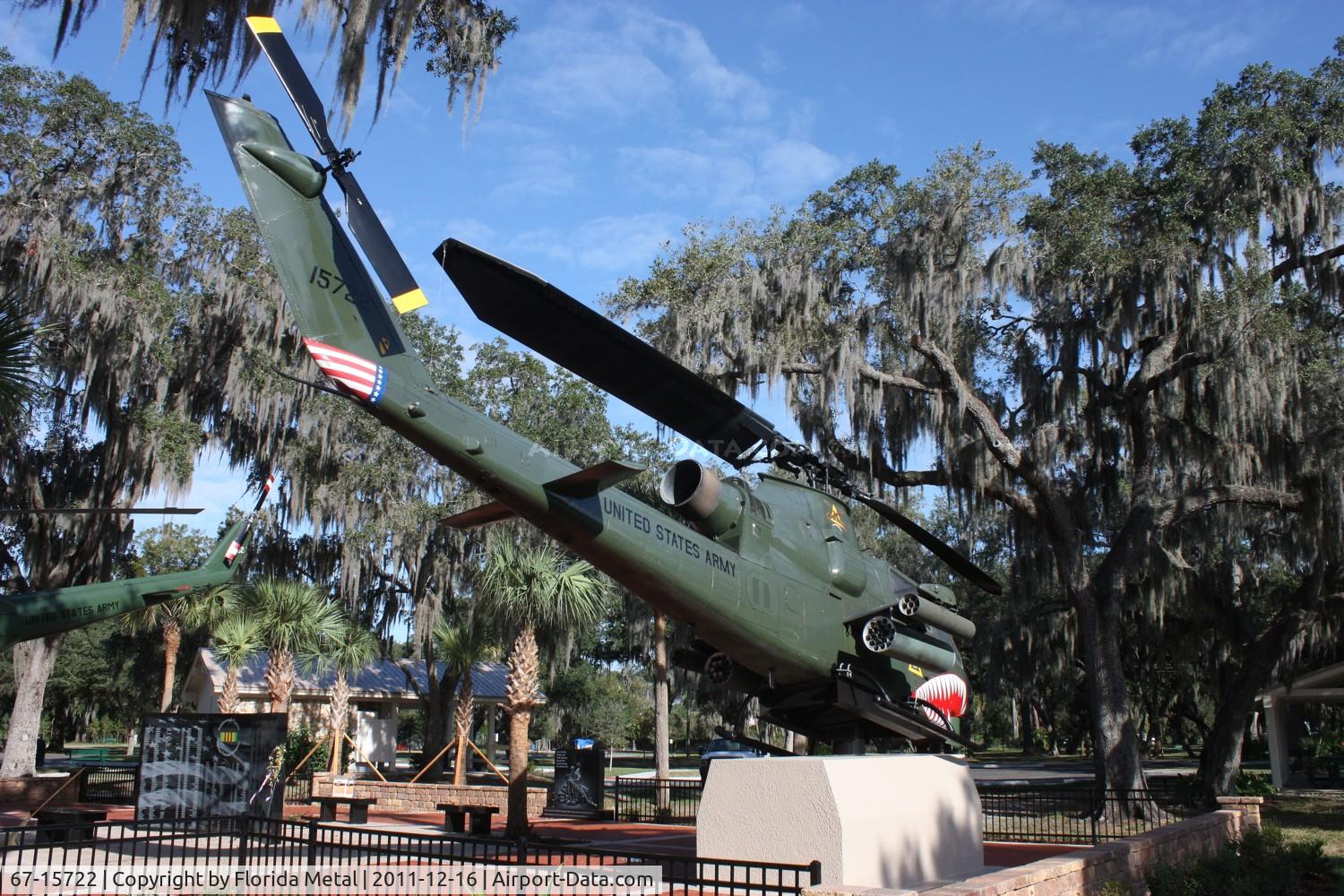 67-15722, 1967 Bell AH-1F Cobra C/N 20386, Cobra at Veterans Park Tampa