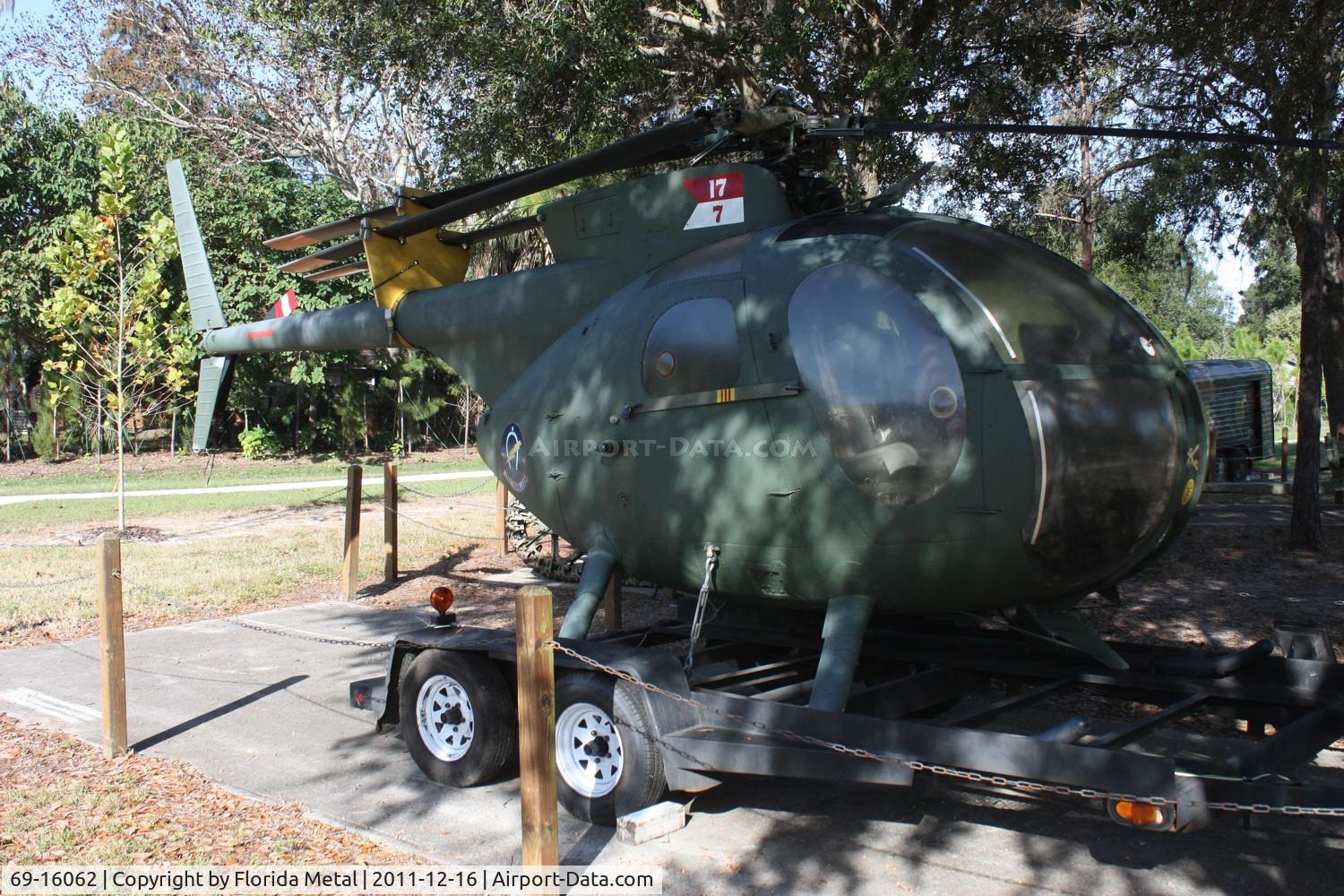 69-16062, 1969 Hughes MH-6B Cayuse C/N 1432, OH-6A Cayuse at Tampa Veterans Park