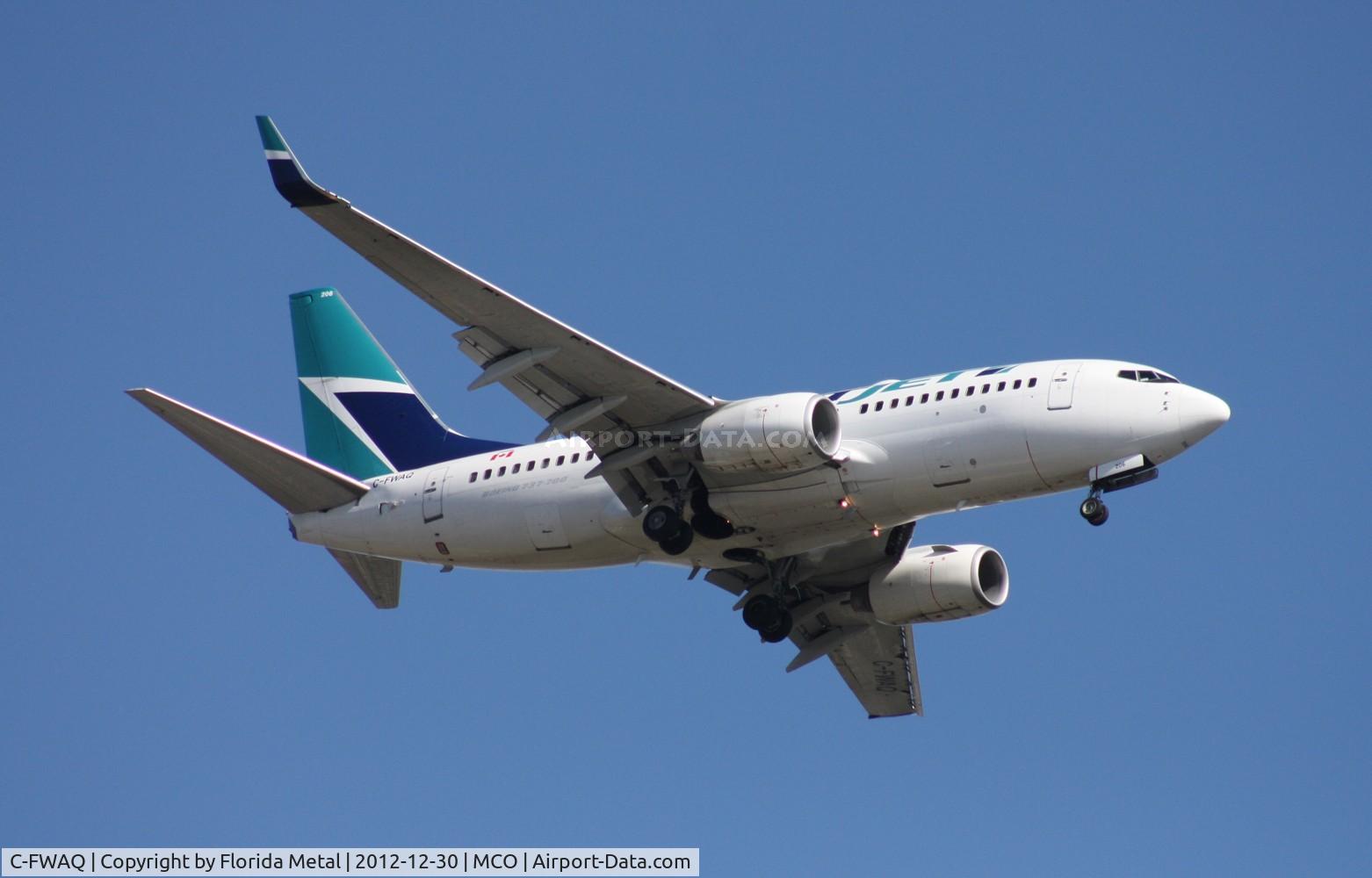C-FWAQ, 2002 Boeing 737-7CT C/N 32748, West Jet 737