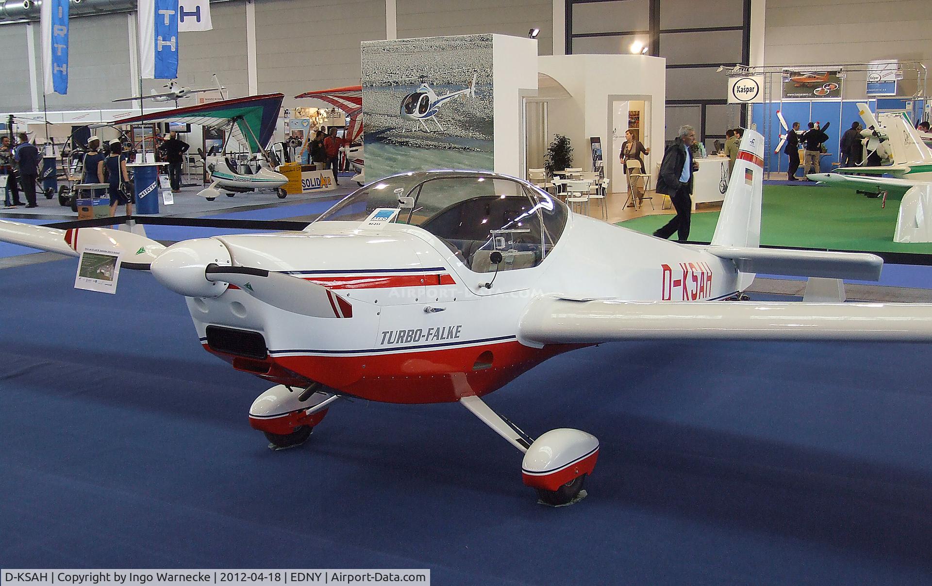 D-KSAH, Scheibe SF-25C Falke C/N 44598, Scheibe SF-25 C Turbo-Falke at the AERO 2012, Friedrichshafen