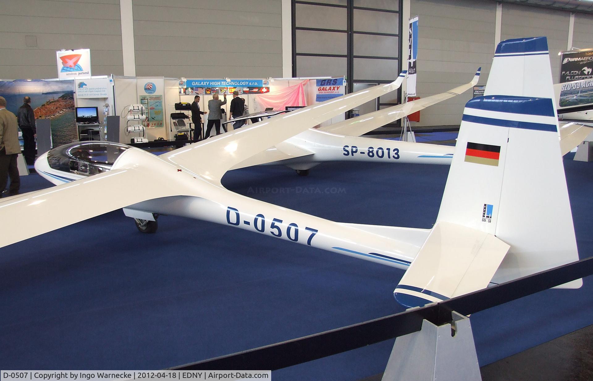D-0507, PZL-Bielsko SZD-59 Acro C/N Not found D-0507, AllstarPZL SZD-59 acro at the AERO 2012, Friedrichshafen
