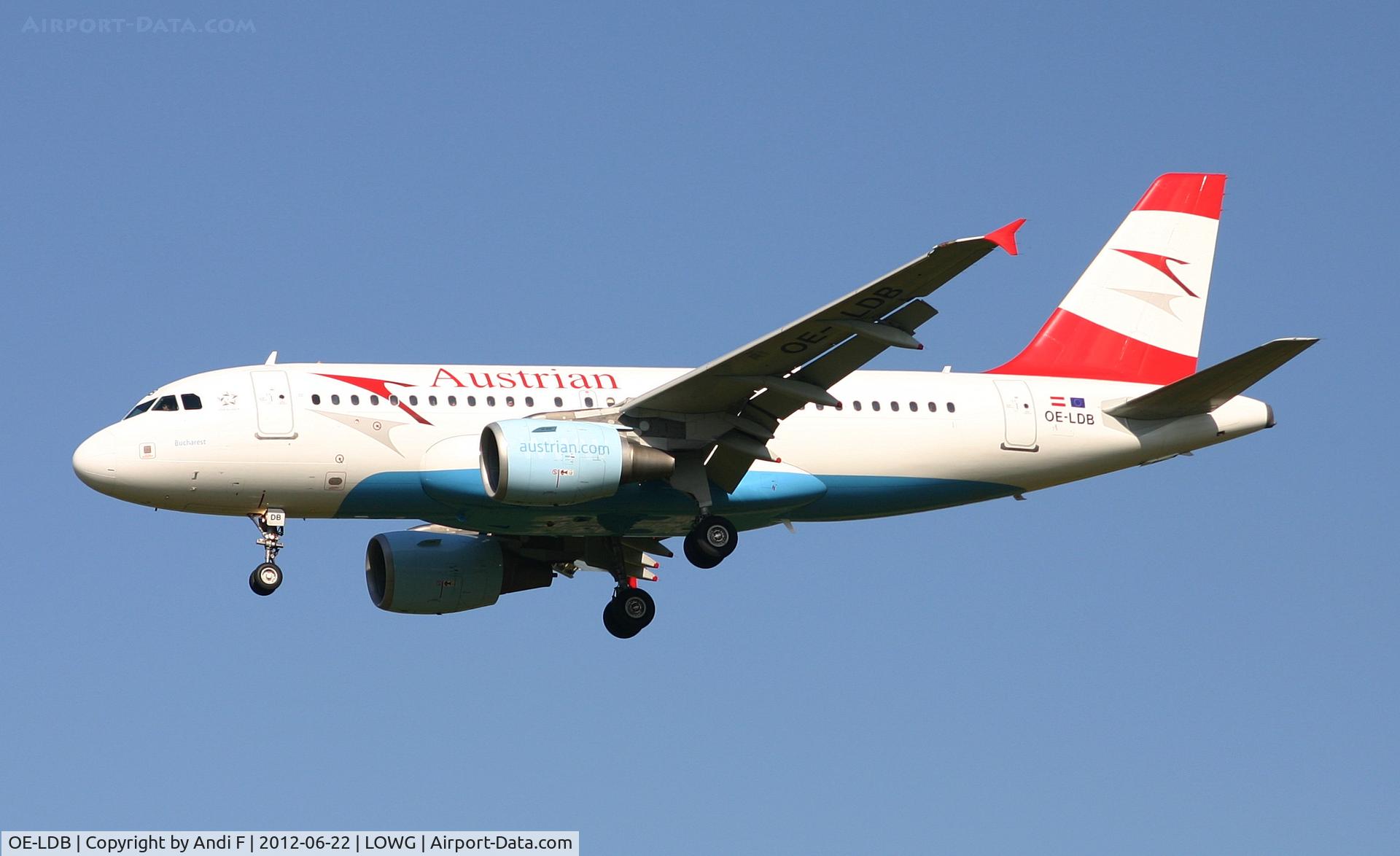 OE-LDB, 2004 Airbus A319-112 C/N 2174, Austrian A319