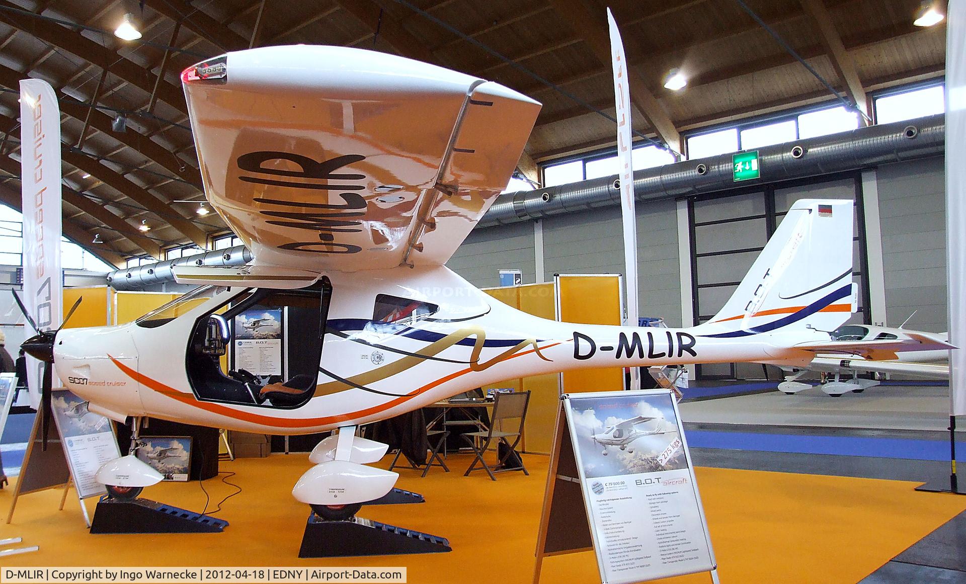 D-MLIR, B.O.T. Aircraft SC07 Speed Cruiser C/N Not found D-MLIR, B.O.T. Aircraft SC07 Speed Cruiser at the AERO 2012, Friedrichshafen