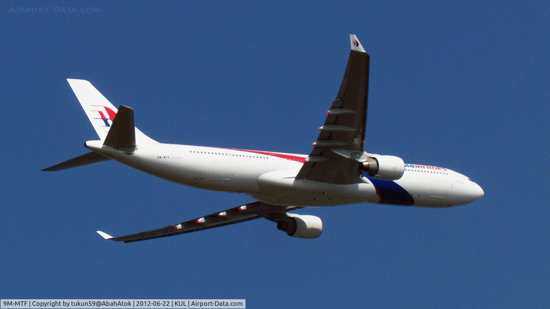 9M-MTF, 2012 Airbus A330-323X C/N 1281, Malaysia Airlines