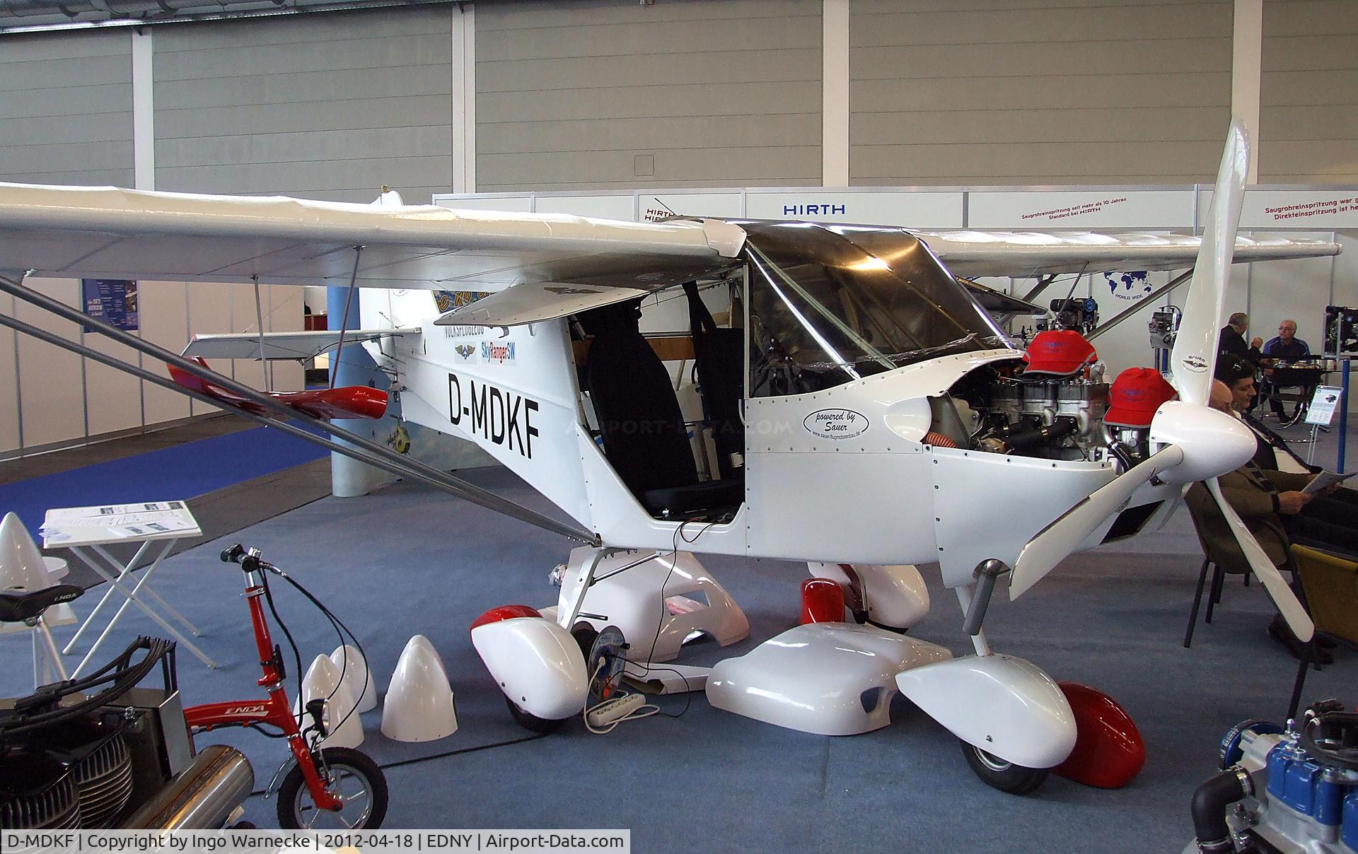 D-MDKF, Volksflugzeug SkyRanger SW C/N Not found D-MDKF, Volksflugzeug SkyRanger SW at the AERO 2012, Friedrichshafen