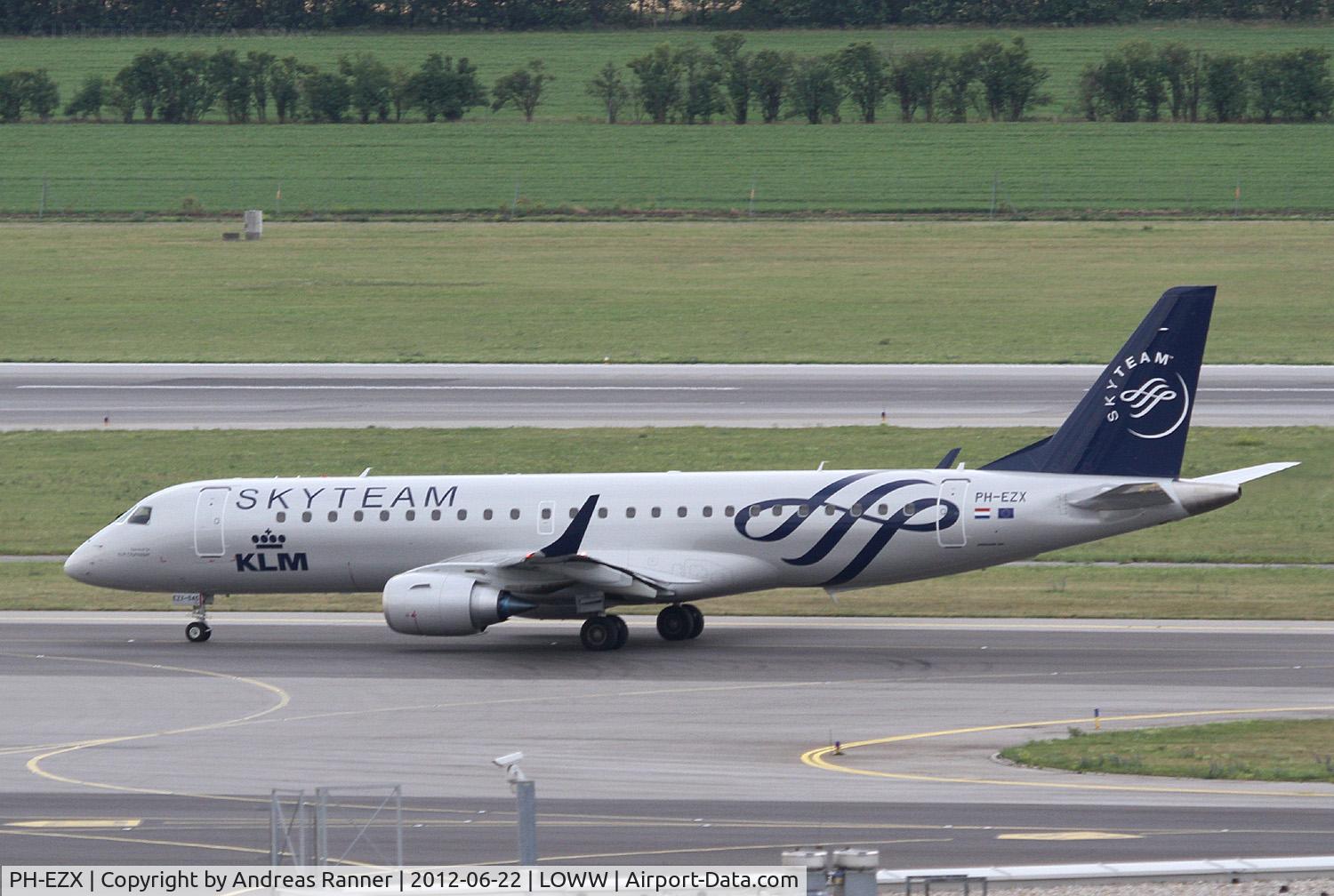 PH-EZX, 2012 Embraer 190LR (ERJ-190-100LR) C/N 19000545, KLM Cityhopper ERJ-190