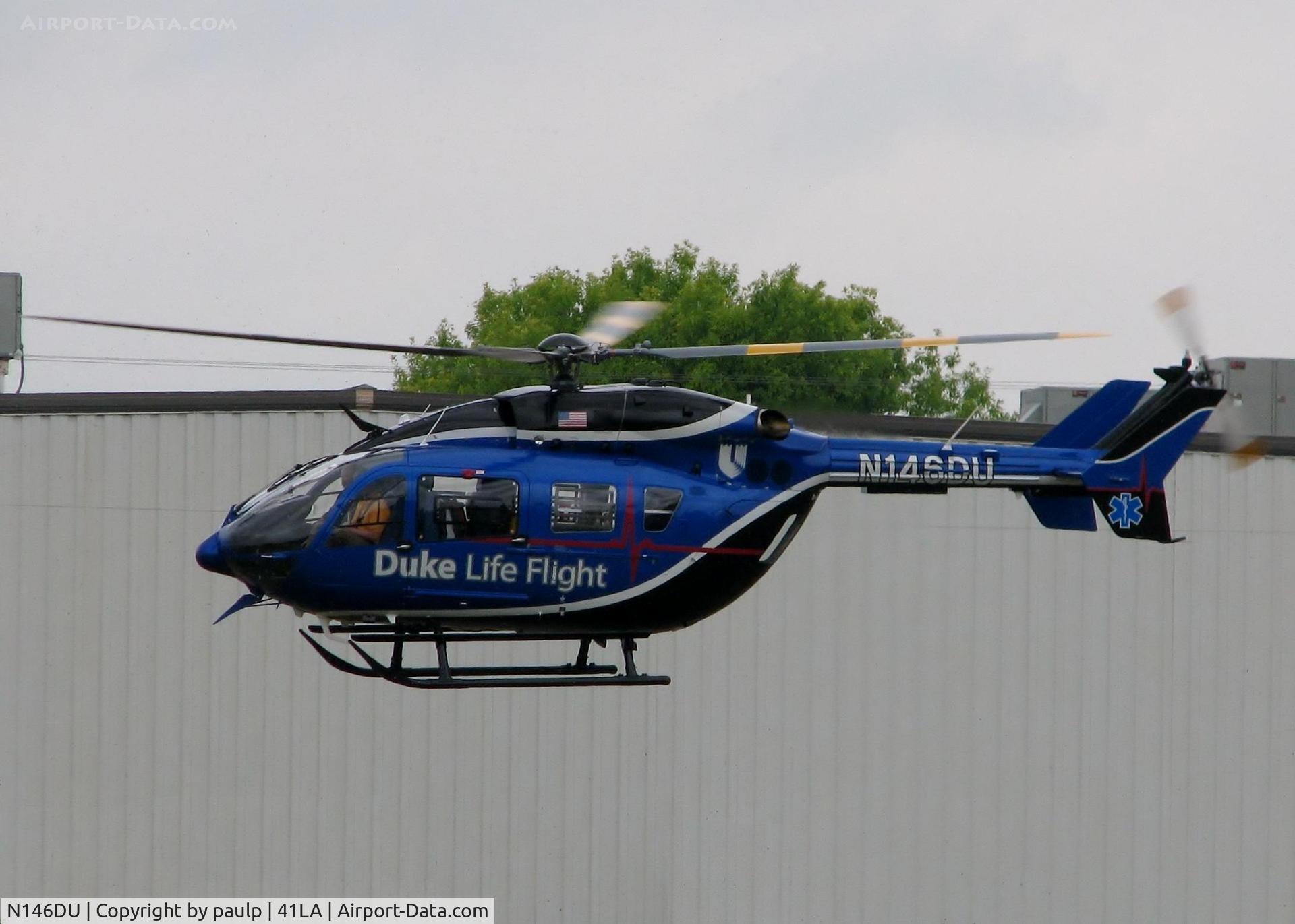 N146DU, Eurocopter-Kawasaki EC-145 (BK-117C-2) C/N 9474, At Metro Aviation / Downtown Shreveport.