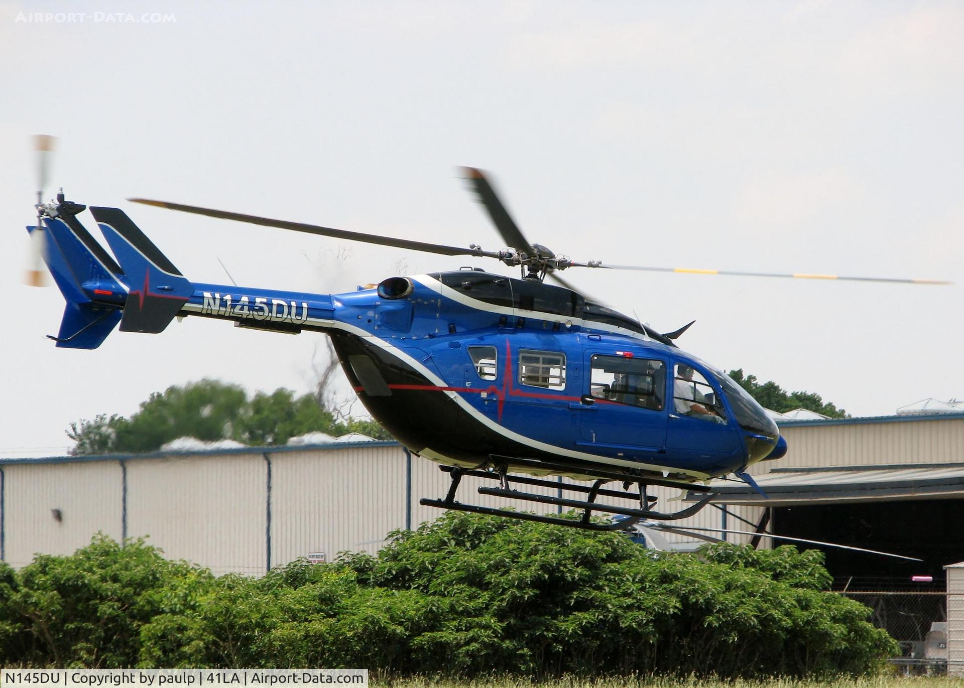 N145DU, Eurocopter-Kawasaki EC-145 (BK-117C-2) C/N 9421, At Metro Aviation / Downtown Shreveport.