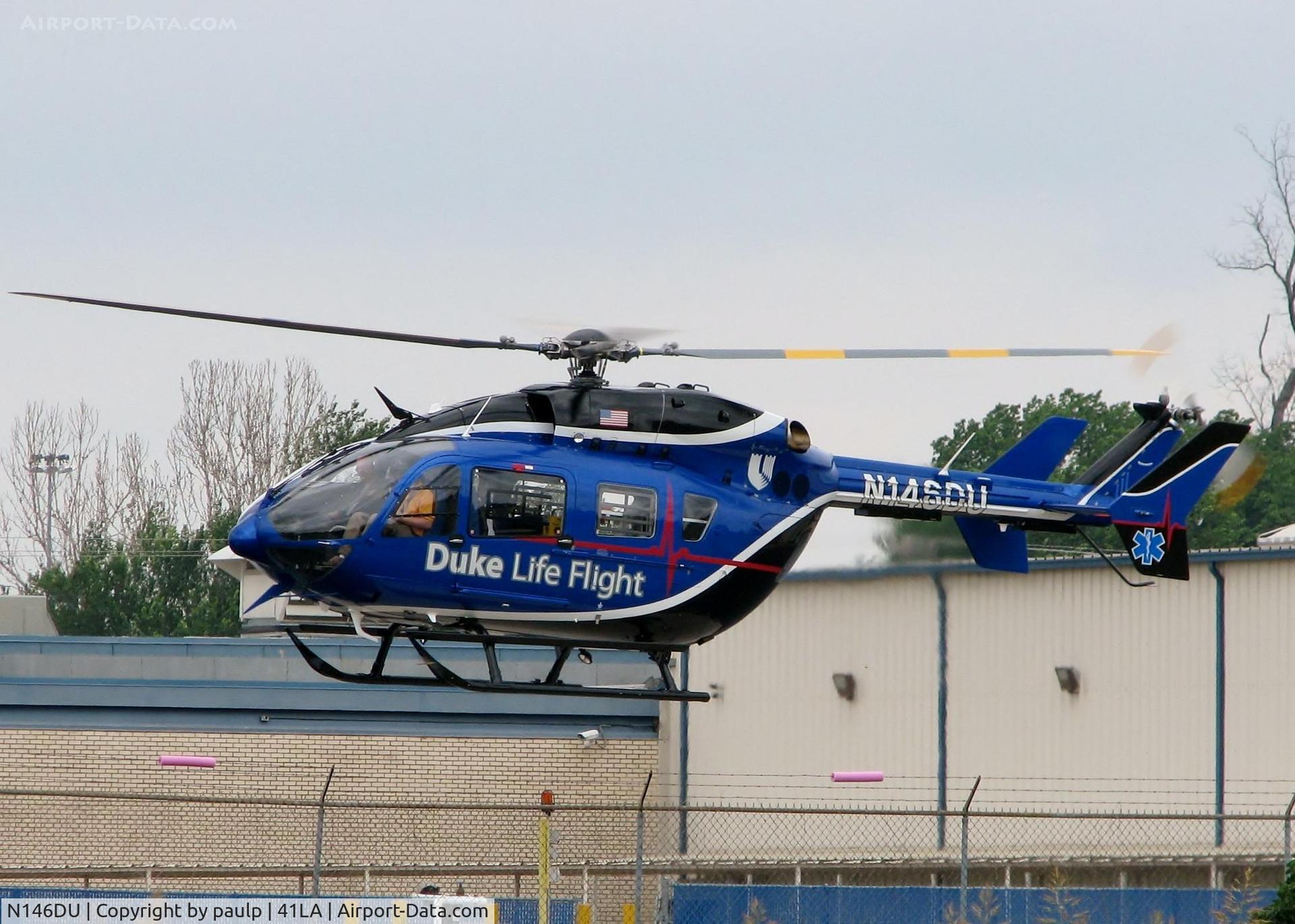 N146DU, Eurocopter-Kawasaki EC-145 (BK-117C-2) C/N 9474, At Metro Aviation / Downtown Shreveport.
