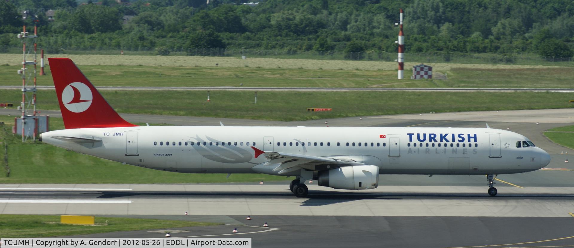 TC-JMH, 2008 Airbus A321-232 C/N 3637, Turkish Airlines, on Rwy 05R at Düsseldorf Int´l (EDDL)