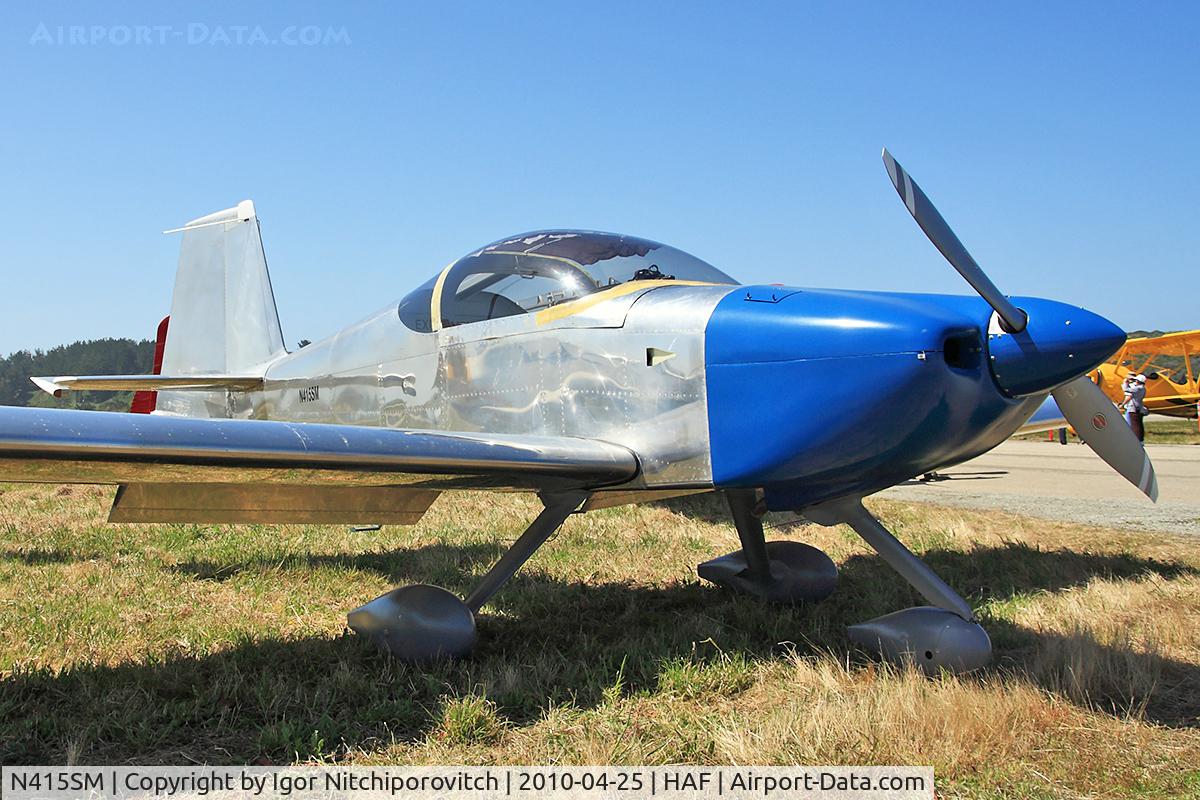 N415SM, 2007 Vans RV-7A C/N 71844, On display, Half Moon Bay Air Show