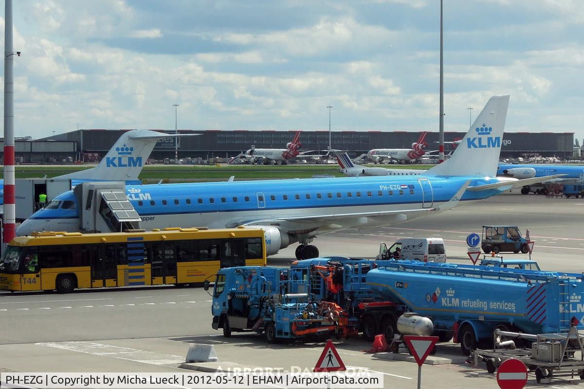PH-EZG, 2009 Embraer 190LR (ERJ-190-100LR) C/N 19000315, At Schiphol