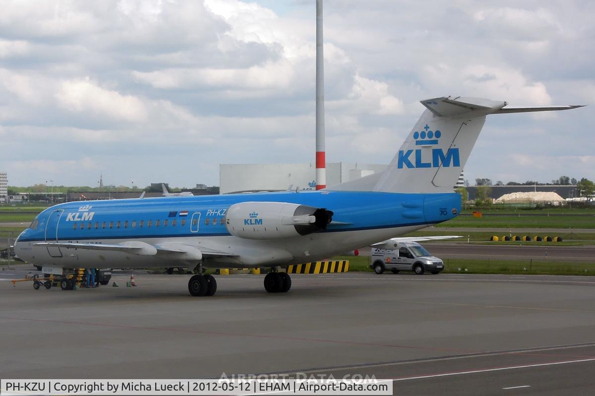 PH-KZU, 1995 Fokker 70 (F-28-0070) C/N 11543, At Schiphol