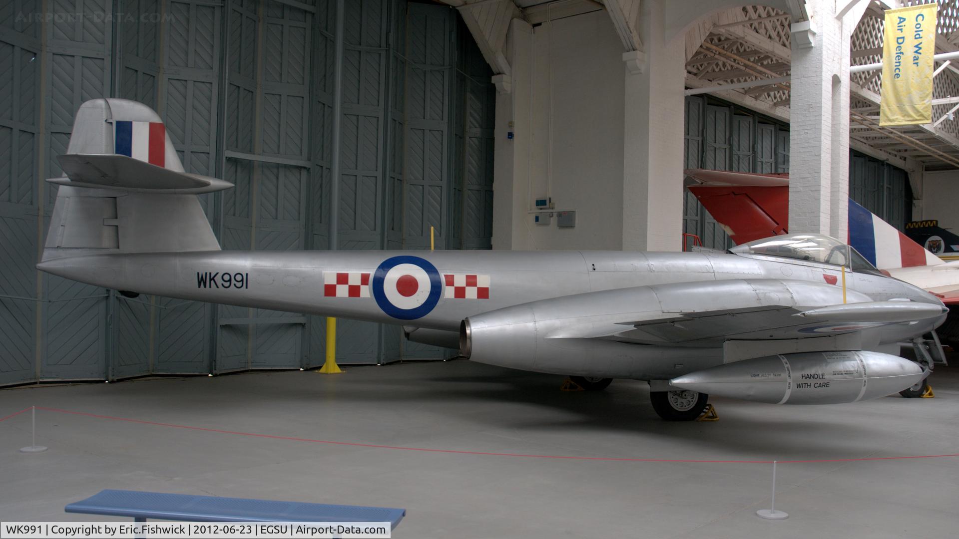 WK991, Gloster Meteor F.8 C/N Not found Wk991, 2. WK991 at the Imperial War Museum, Duxford.