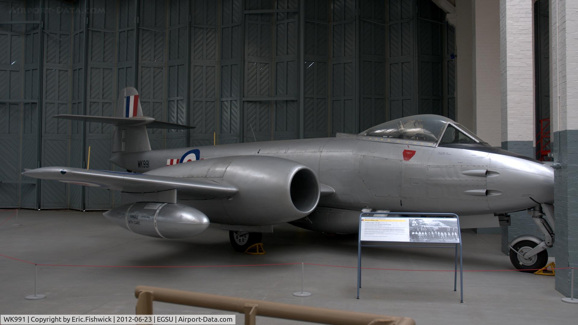 WK991, Gloster Meteor F.8 C/N Not found Wk991, 3. WK991 at the Imperial War Museum, Duxford.